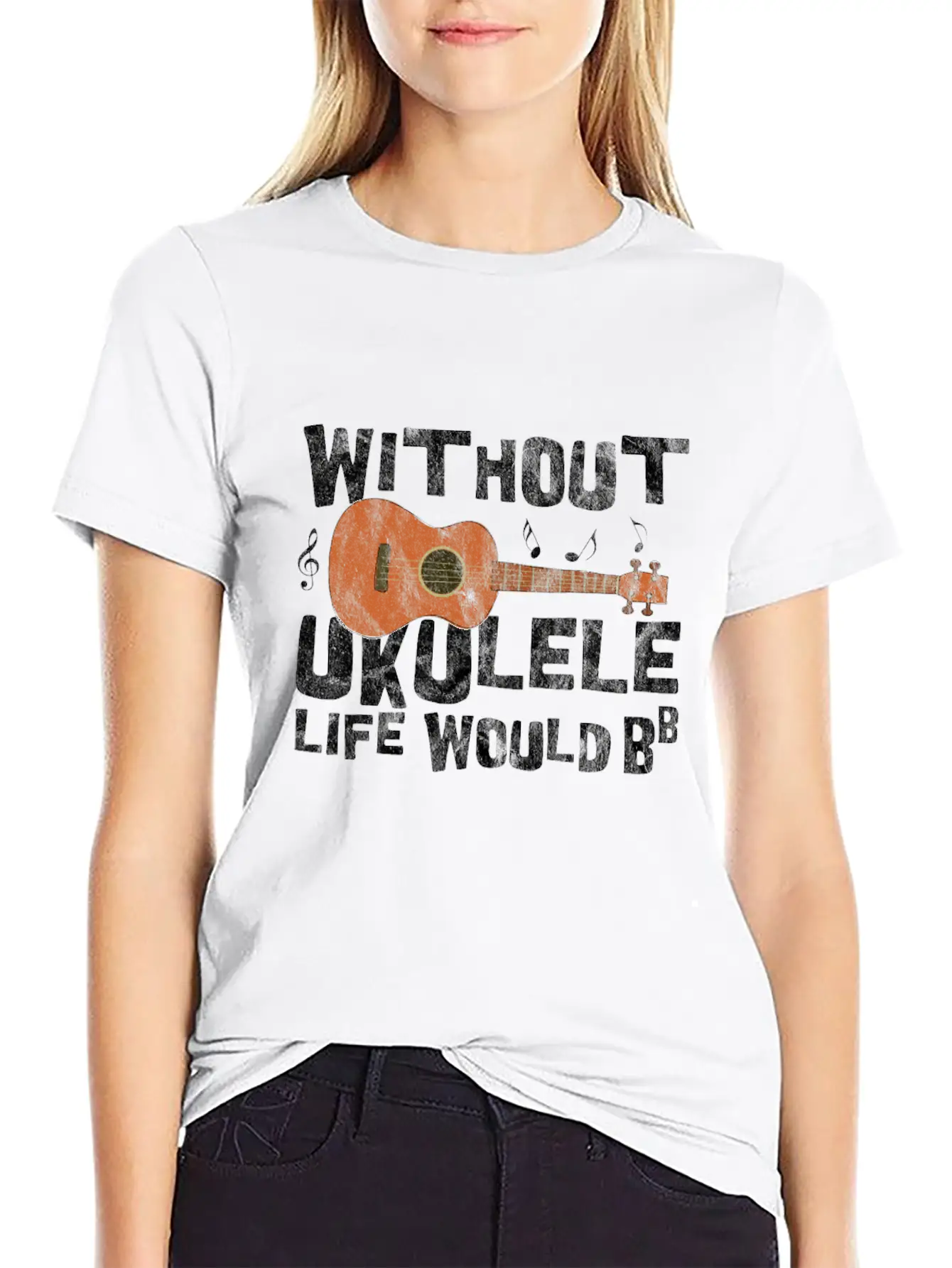 Ukulele Basic Graphic T-Shirt ¨C Daily Comfort In Soft Cotton