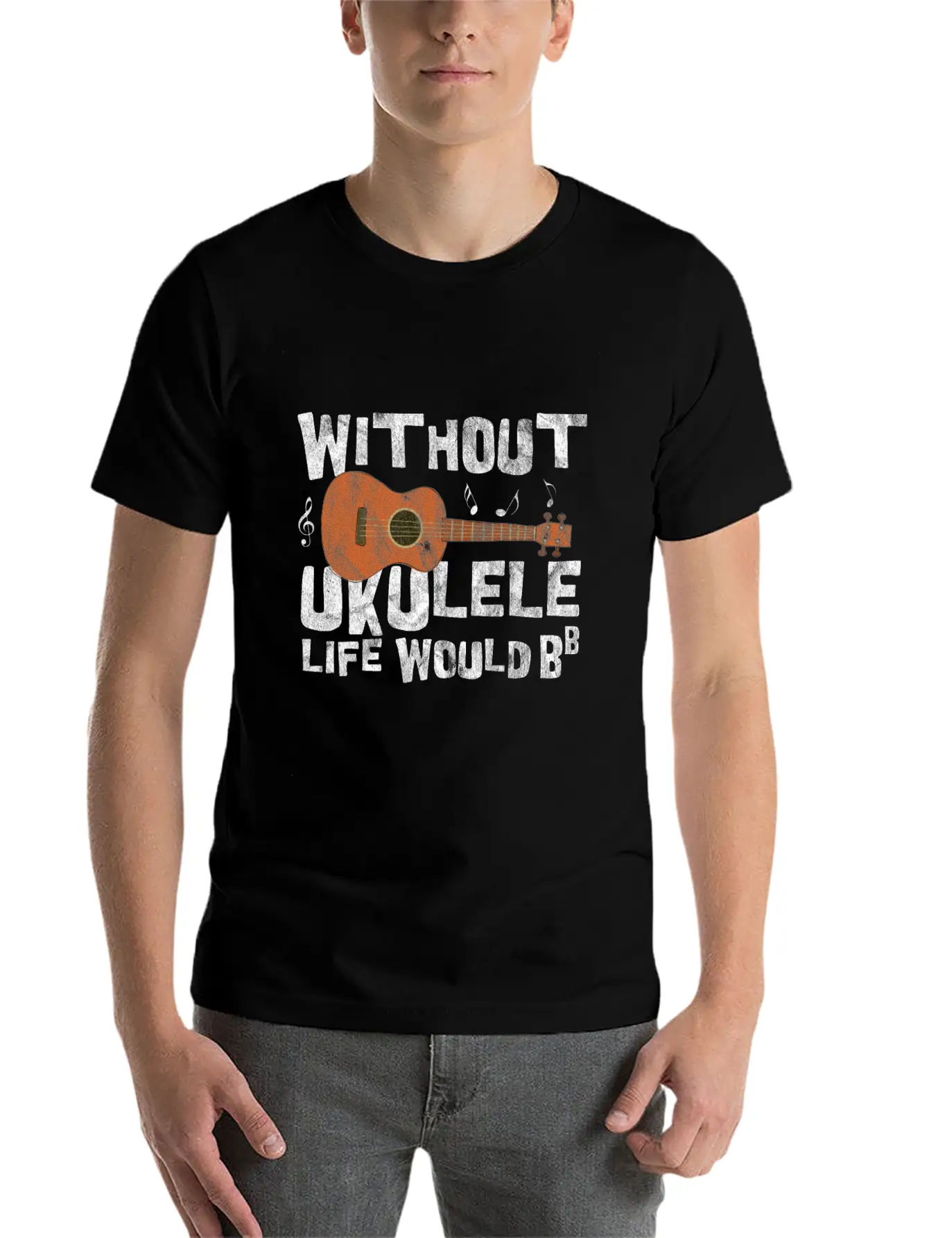 Ukulele Basic Graphic T-Shirt ¨C Daily Comfort In Soft Cotton