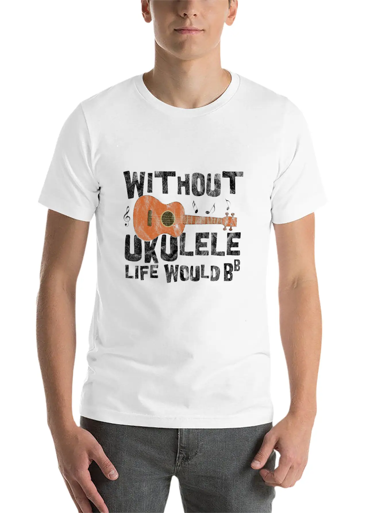 Ukulele Basic Graphic T-Shirt ¨C Daily Comfort In Soft Cotton
