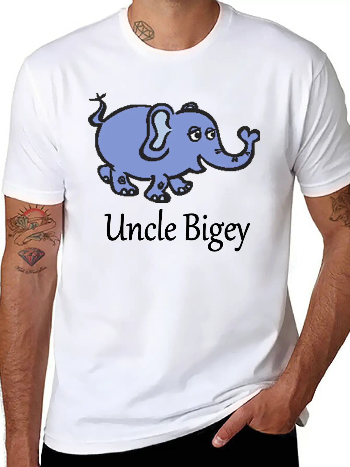 Uncle Bigey Unisex Casual T-Shirt ¨C Clean Design For Daily Comfort
