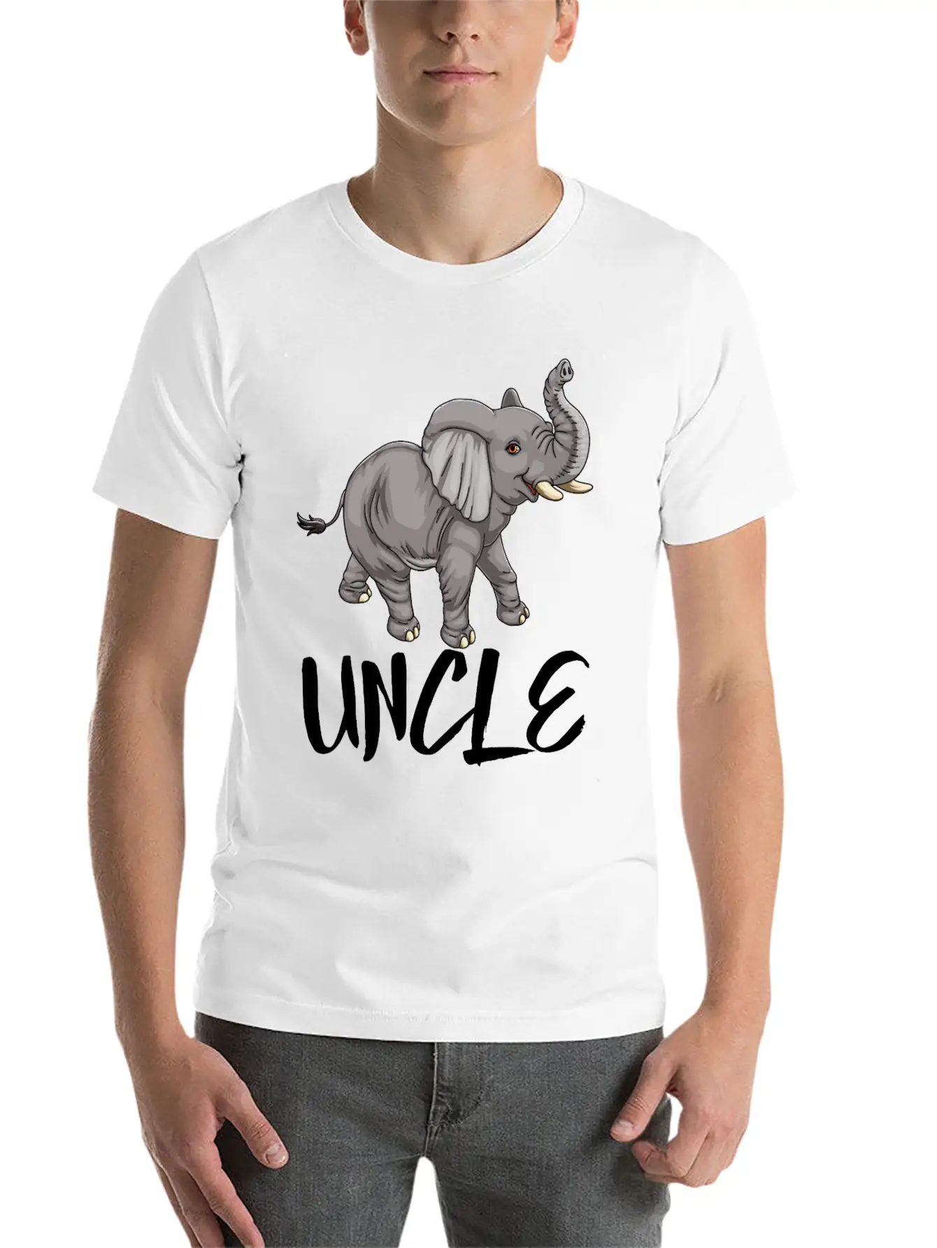 Uncle Elephant Essential Cotton Tee For Daily Outfits ¨C Unisex Style