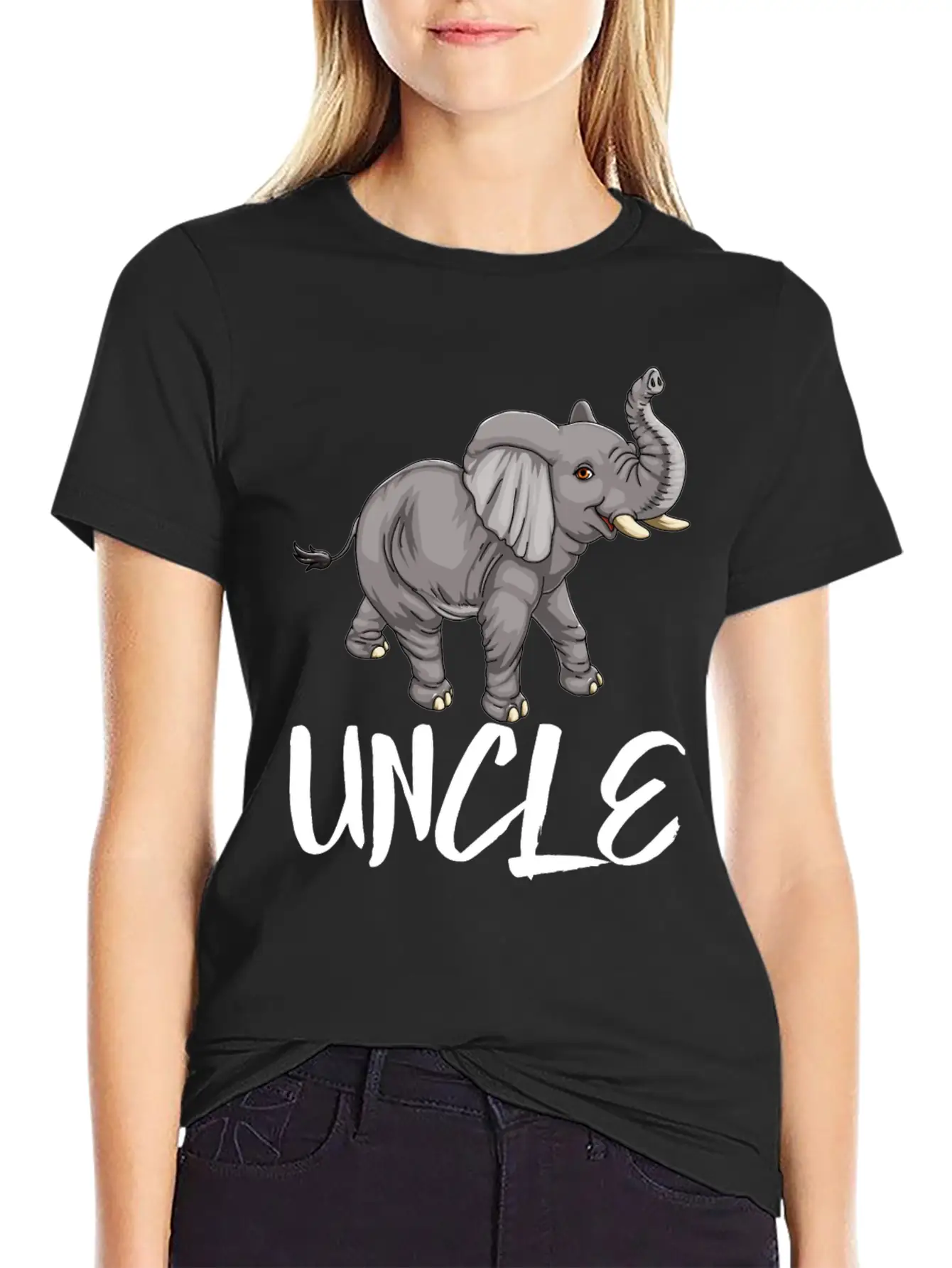 Uncle Elephant Essential Cotton Tee For Daily Outfits ¨C Unisex Style