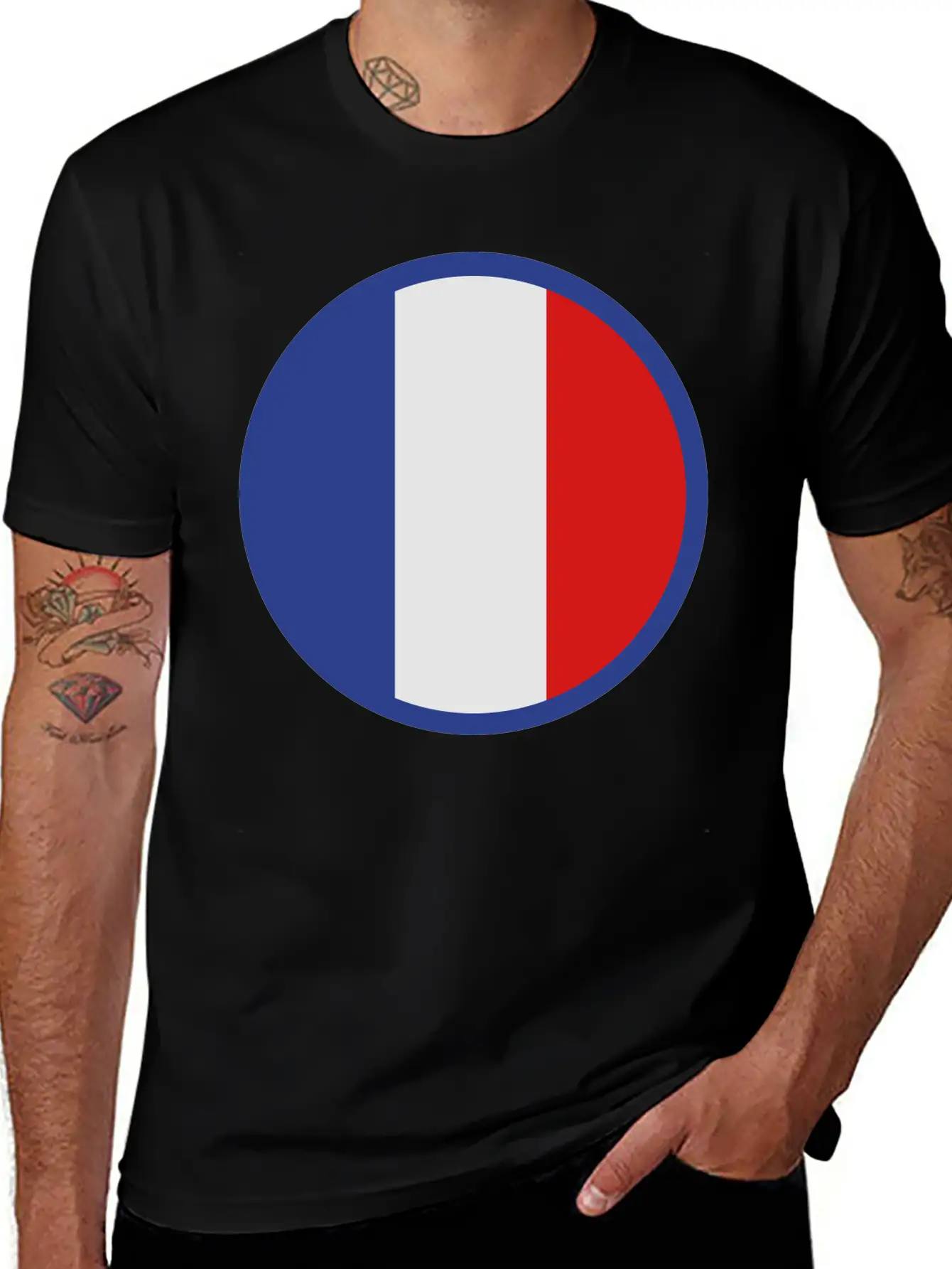 Under The Sign Of France Basic Graphic T-Shirt ¨C Daily Comfort In Soft Cotton