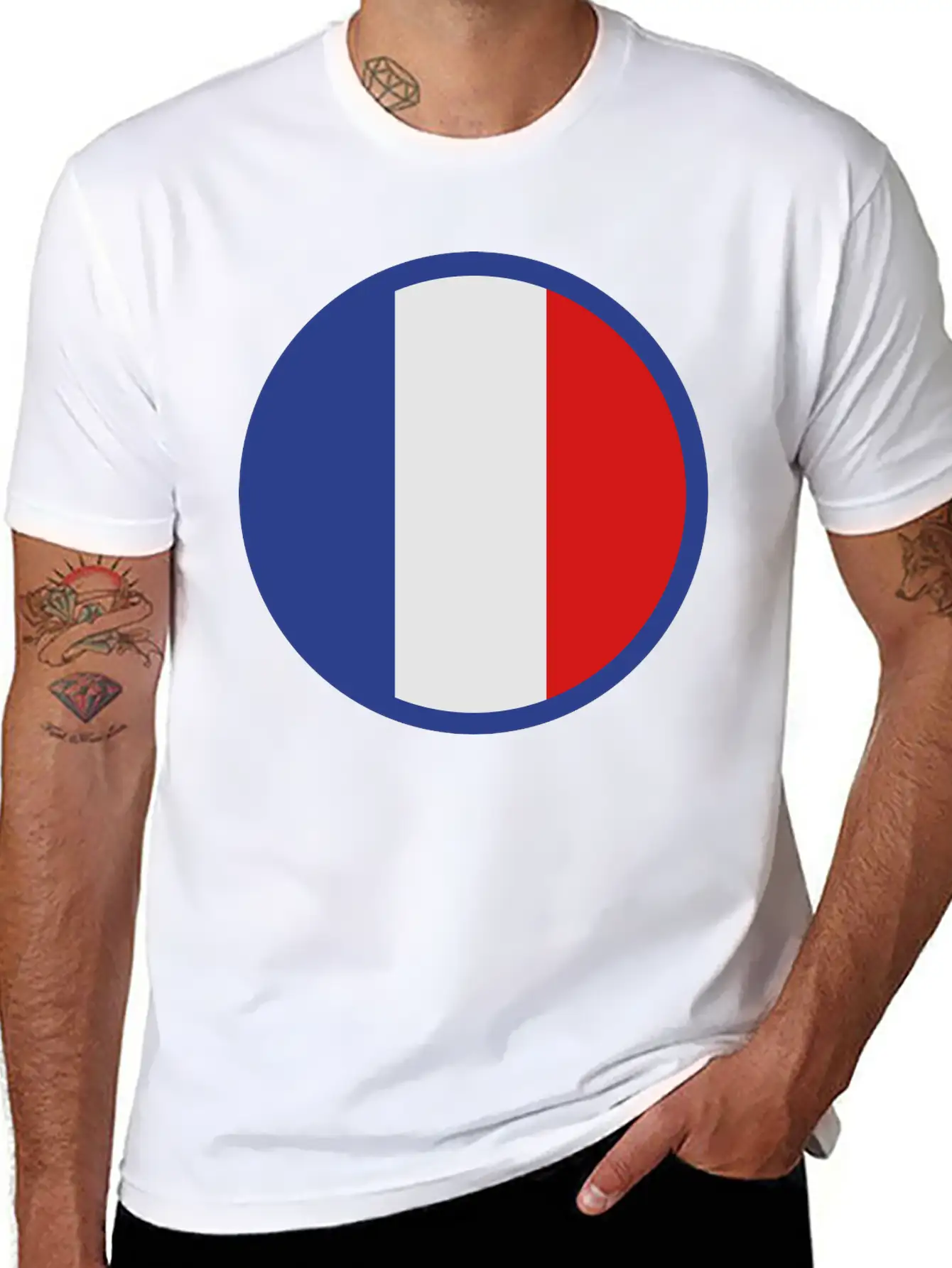 Under The Sign Of France Basic Graphic T-Shirt ¨C Daily Comfort In Soft Cotton