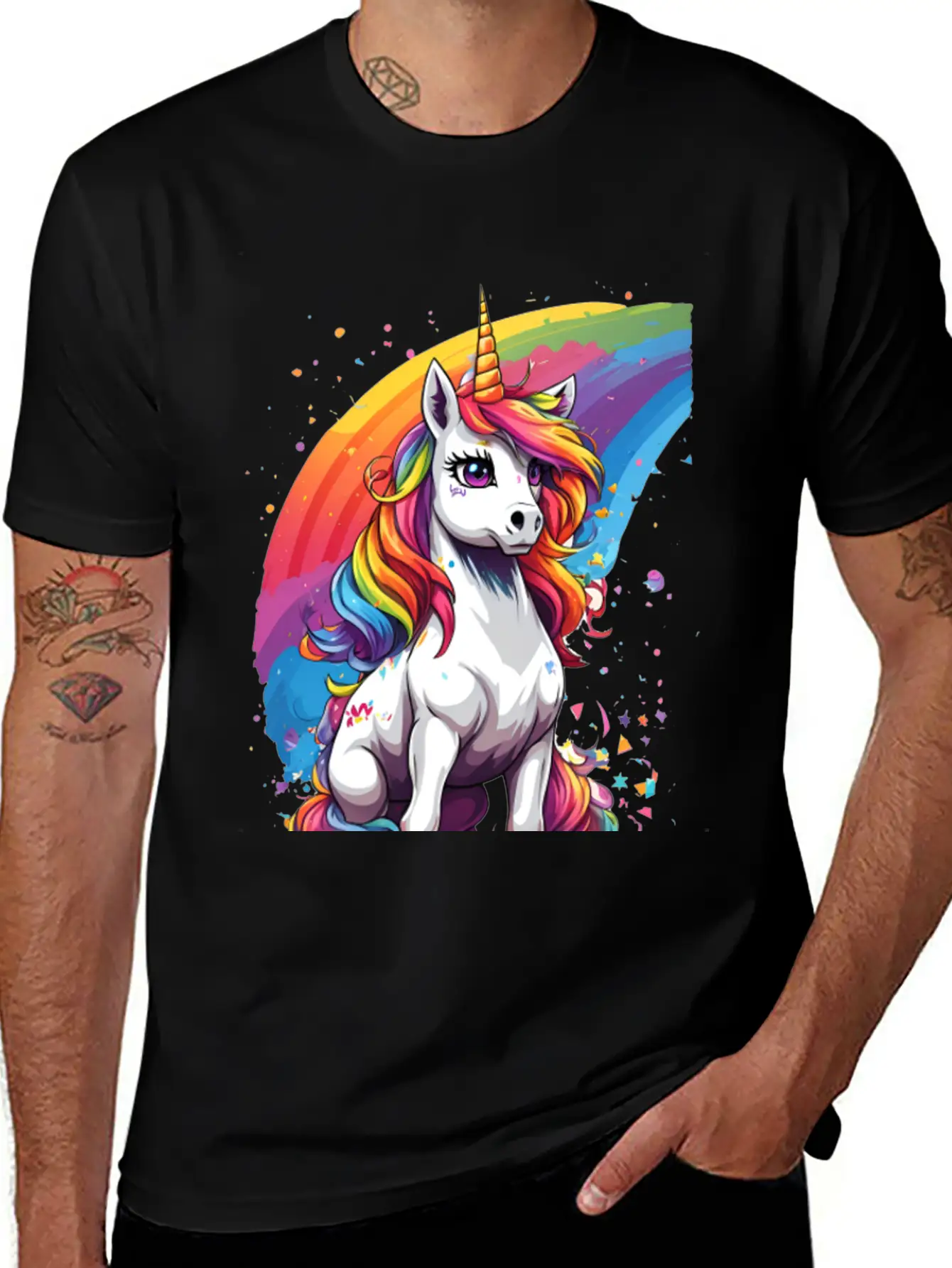 Unicorn Art Unisex Casual T-Shirt ¨C Clean Design For Daily Comfort