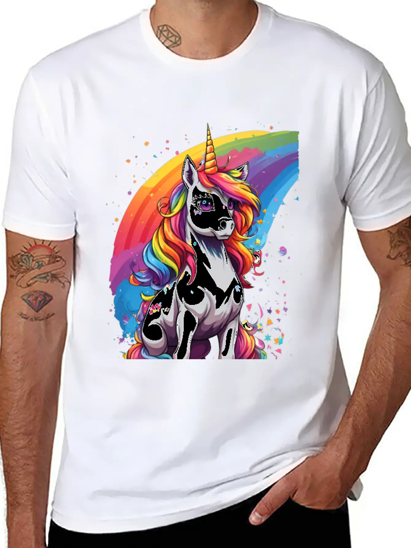 Unicorn Art Unisex Casual T-Shirt ¨C Clean Design For Daily Comfort