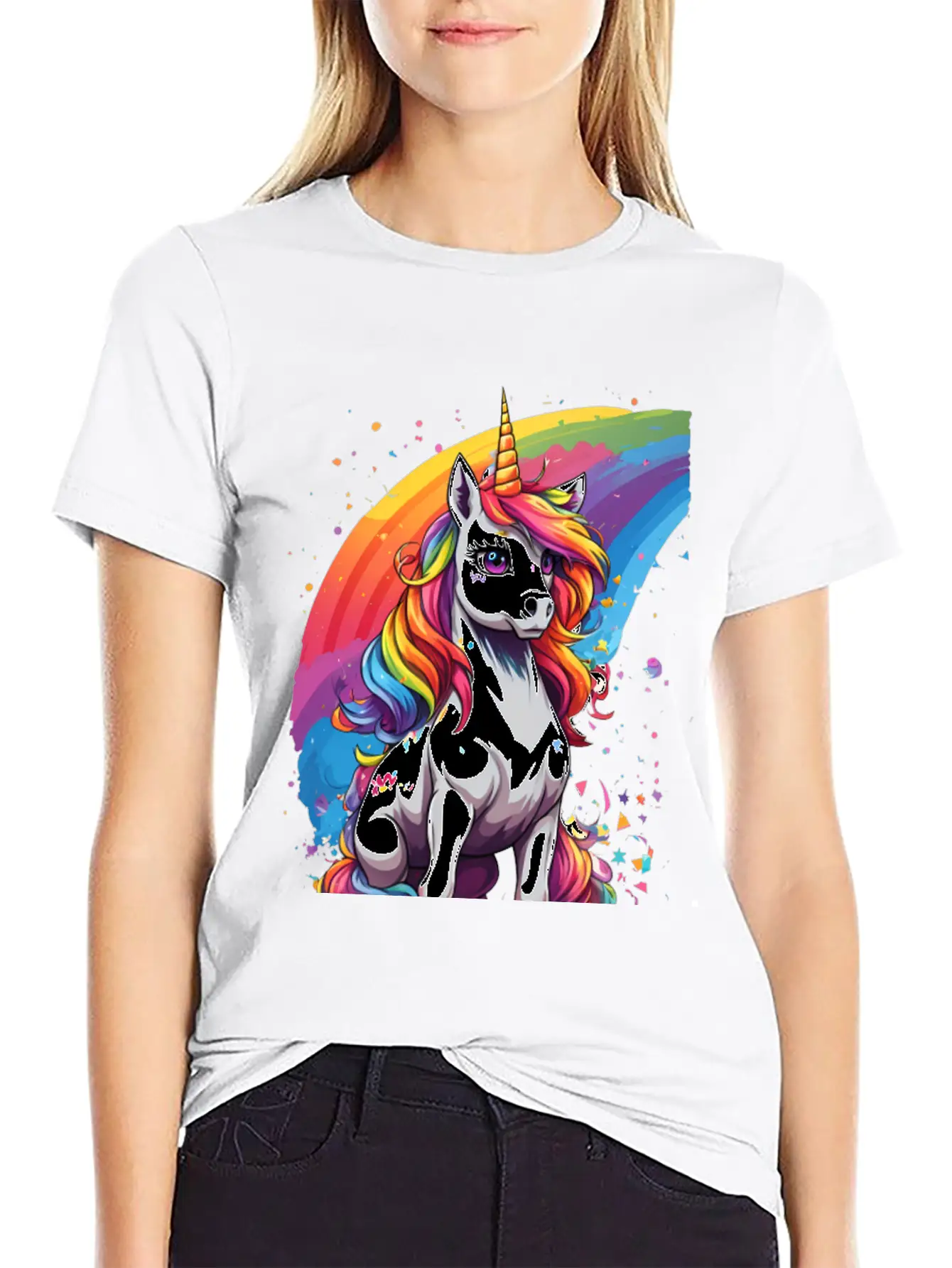Unicorn Art Unisex Casual T-Shirt ¨C Clean Design For Daily Comfort