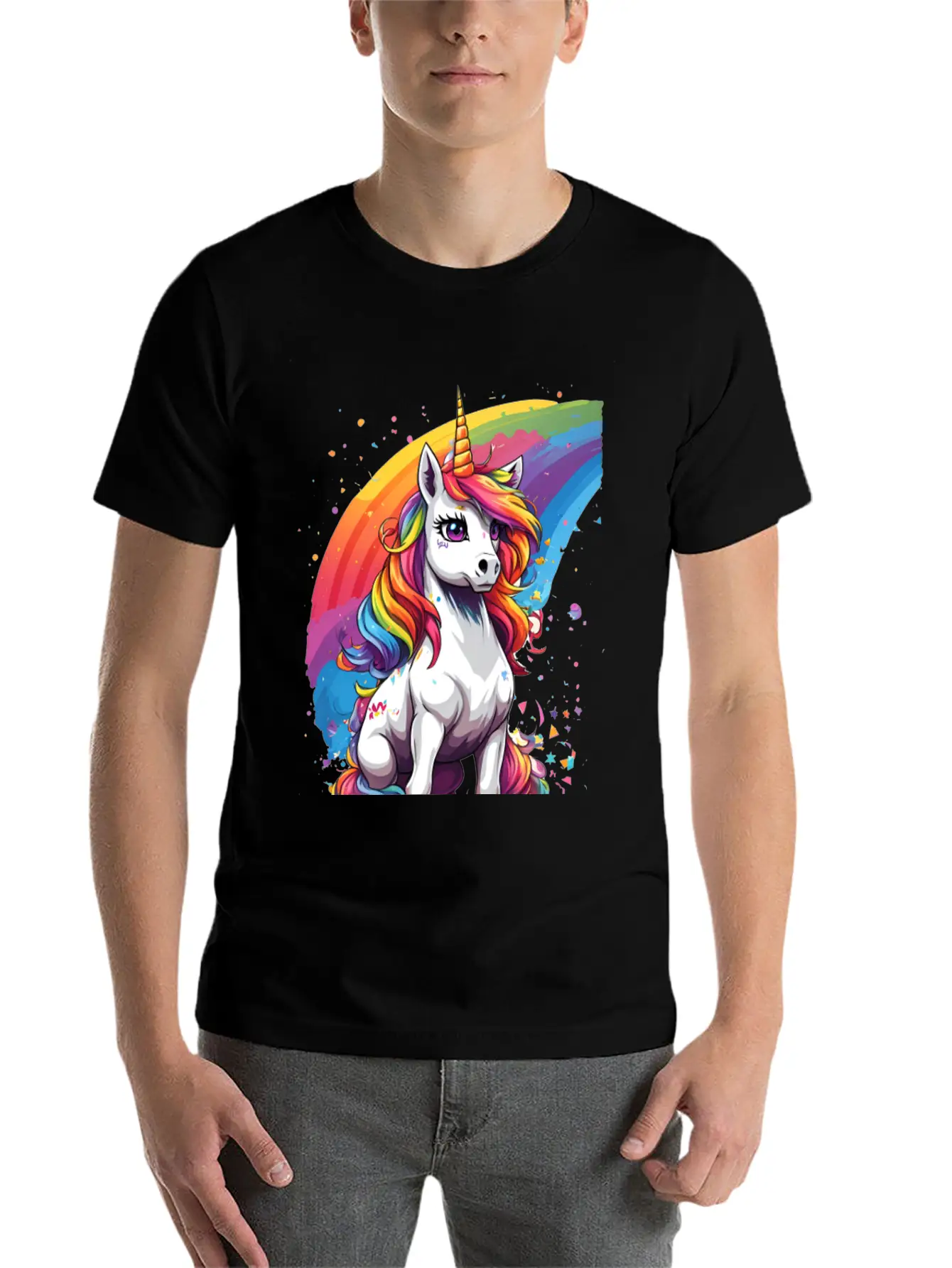 Unicorn Art Unisex Casual T-Shirt ¨C Clean Design For Daily Comfort