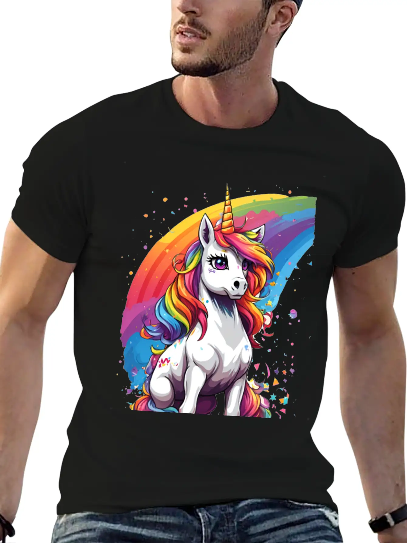 Unicorn Art Unisex Casual T-Shirt ¨C Clean Design For Daily Comfort