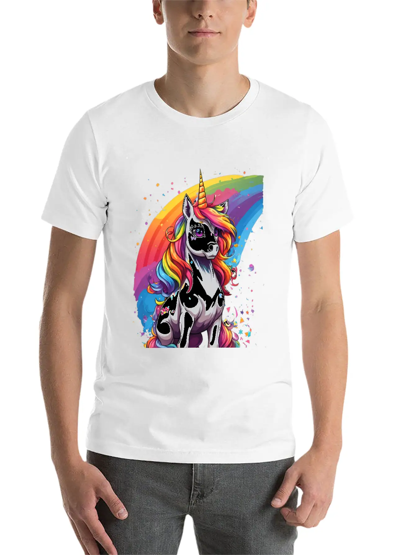Unicorn Art Unisex Casual T-Shirt ¨C Clean Design For Daily Comfort