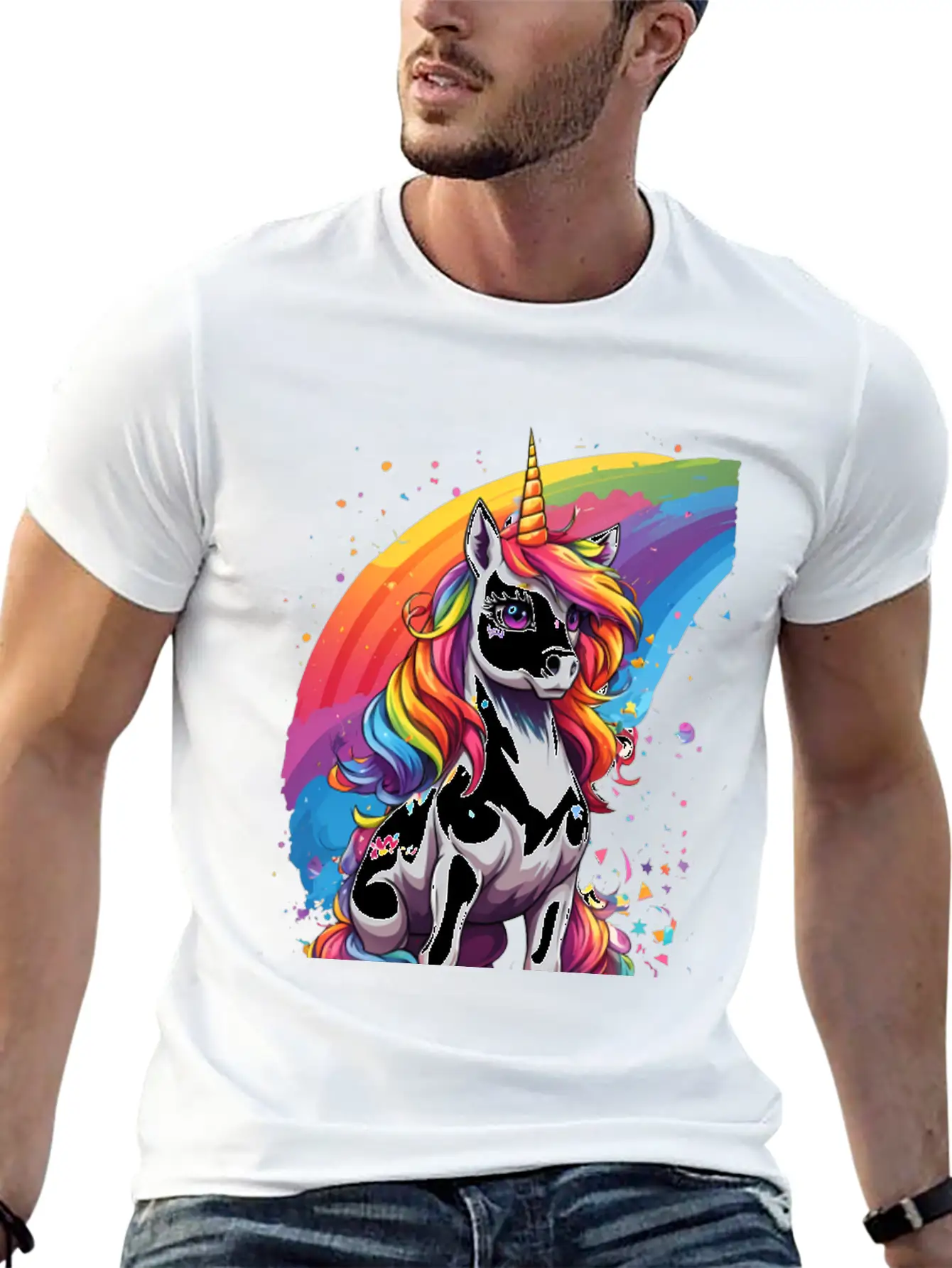 Unicorn Art Unisex Casual T-Shirt ¨C Clean Design For Daily Comfort