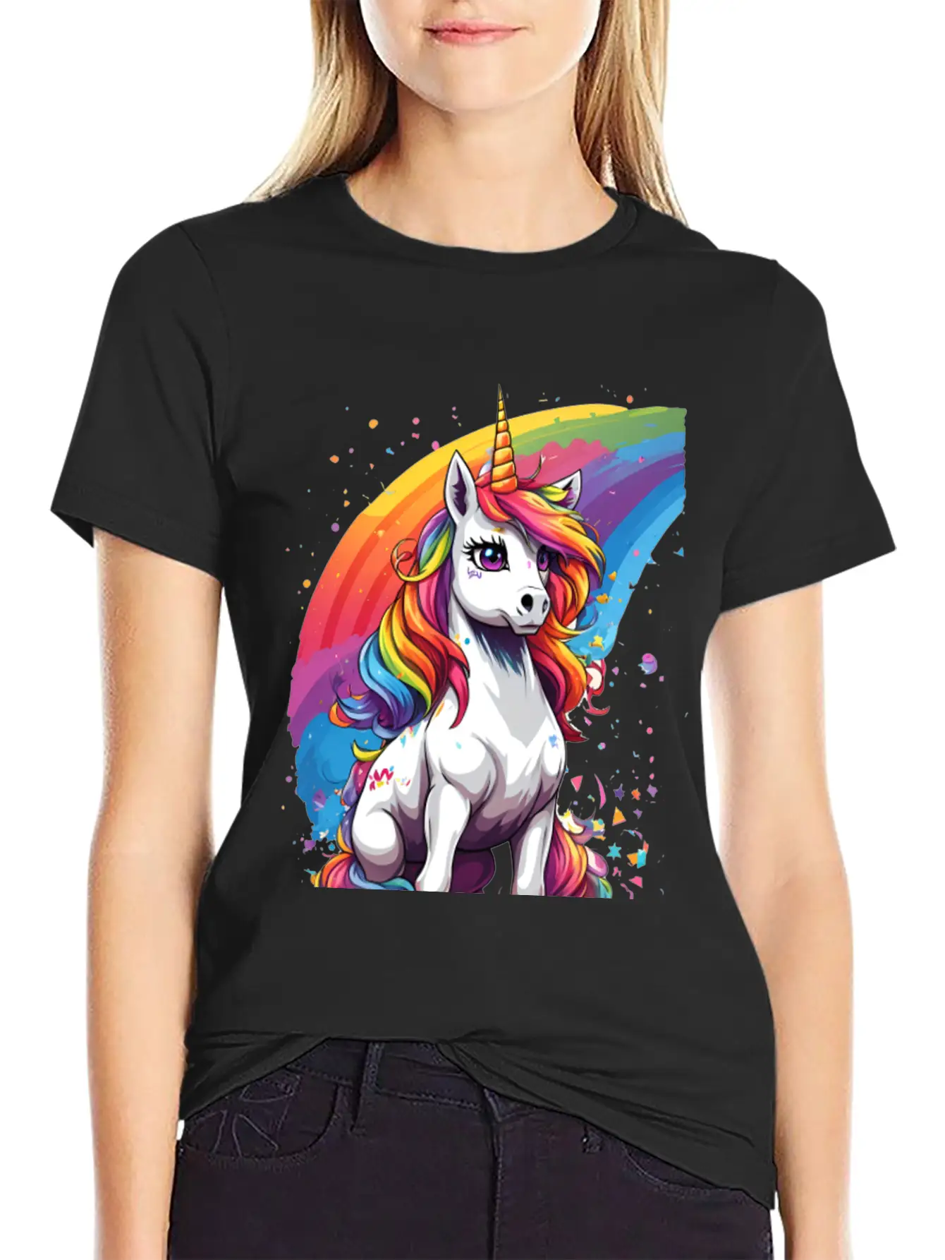 Unicorn Art Unisex Casual T-Shirt ¨C Clean Design For Daily Comfort