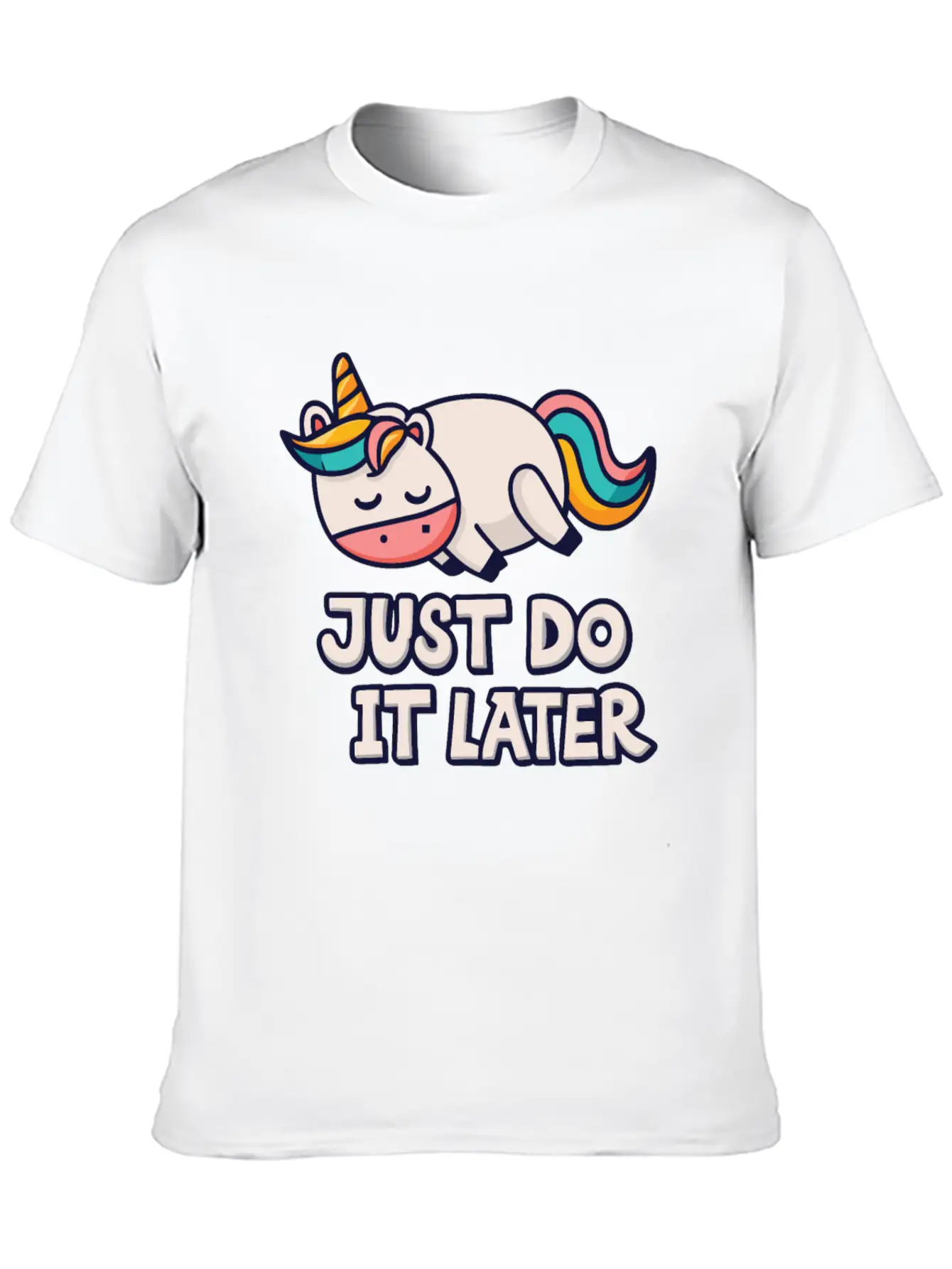 Unicorn Thick Unicorn Chilling Out Basic Graphic T-Shirt ¨C Daily Comfort In Soft Cotton