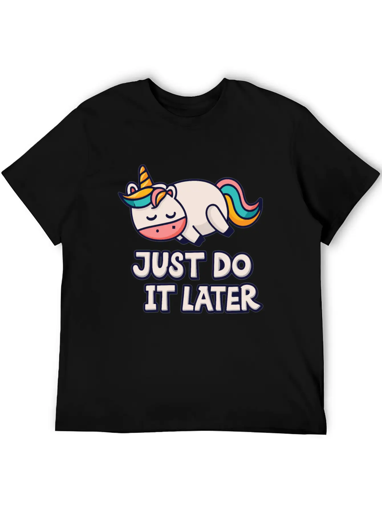 Unicorn Thick Unicorn Chilling Out Basic Graphic T-Shirt ¨C Daily Comfort In Soft Cotton