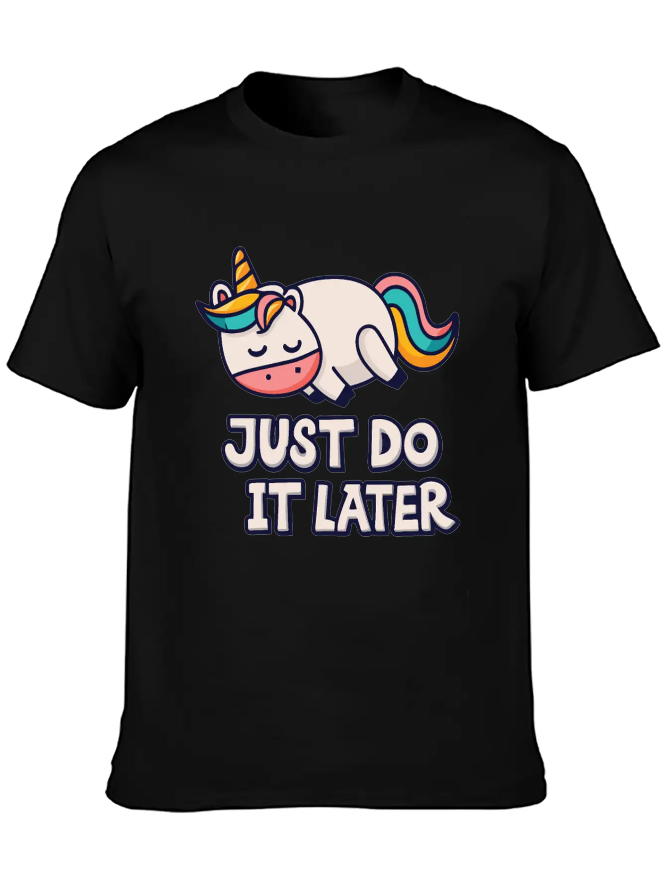 Unicorn Thick Unicorn Chilling Out Basic Graphic T-Shirt ¨C Daily Comfort In Soft Cotton