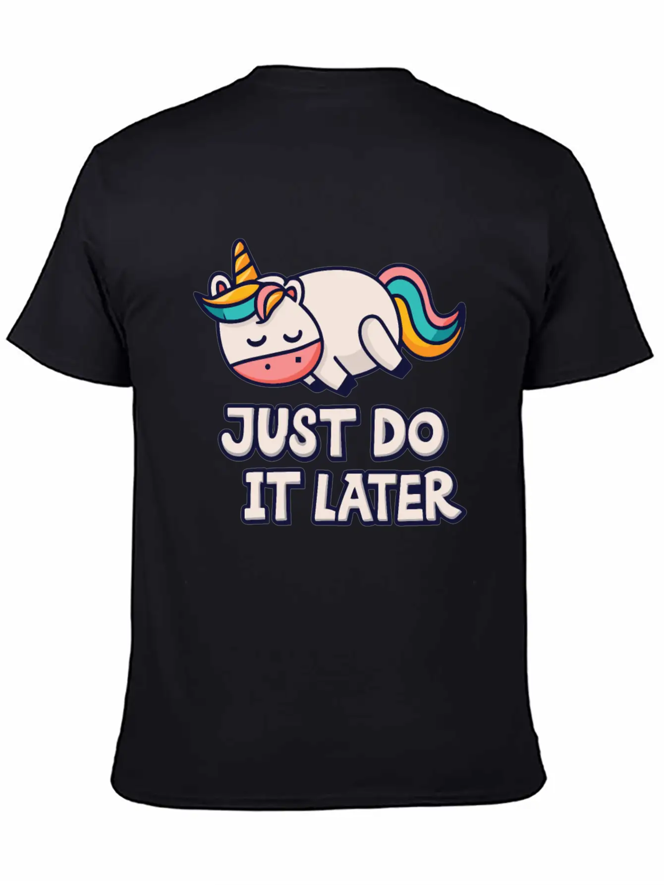 Unicorn Thick Unicorn Chilling Out Basic Graphic T-Shirt ¨C Daily Comfort In Soft Cotton