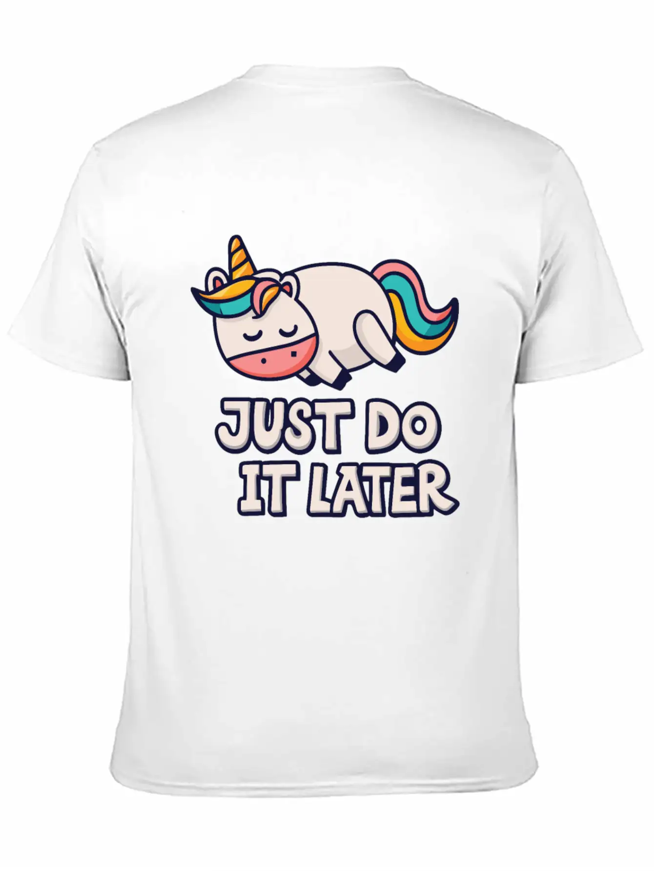 Unicorn Thick Unicorn Chilling Out Basic Graphic T-Shirt ¨C Daily Comfort In Soft Cotton