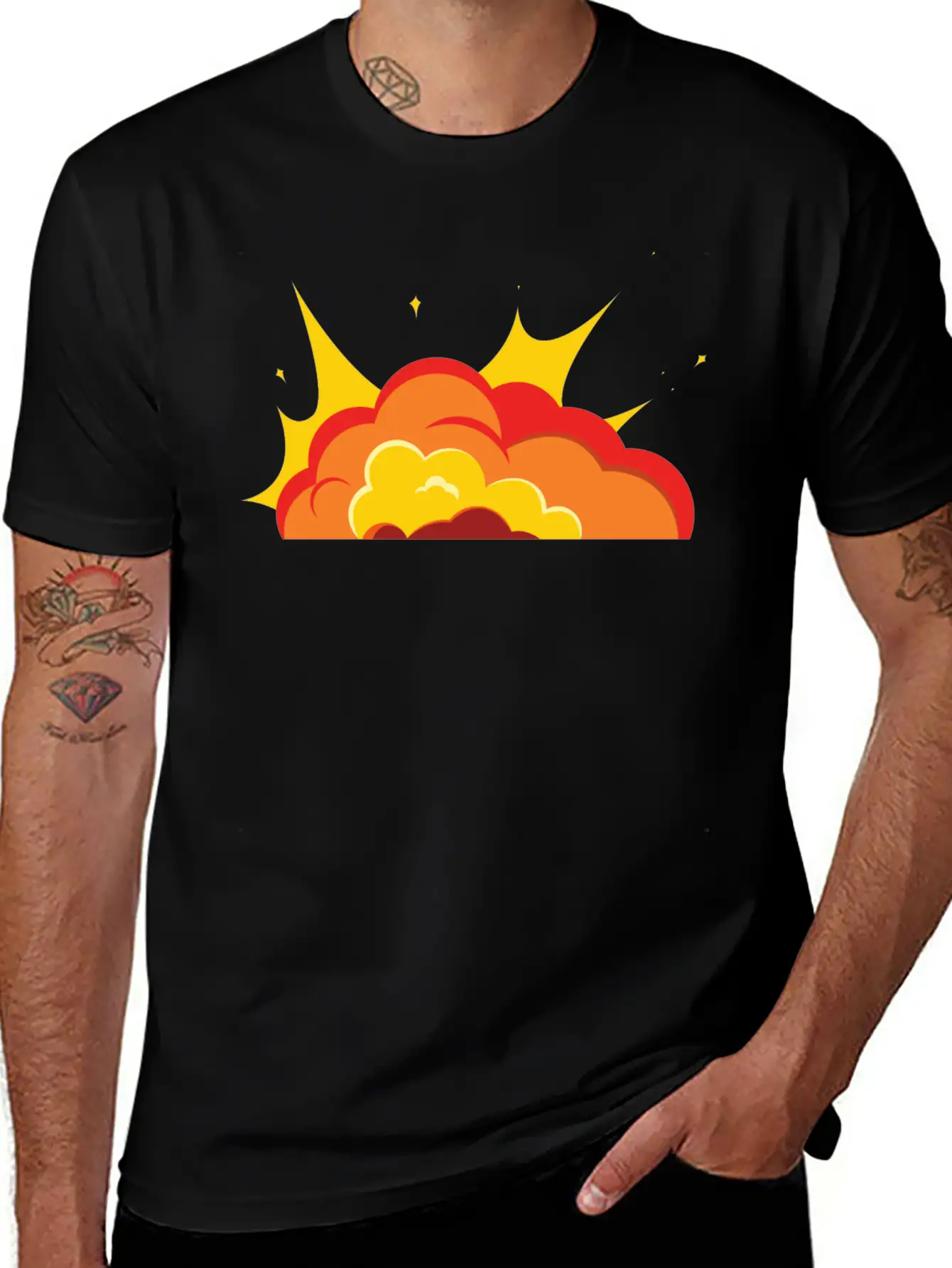 Unique Fire Soft Cotton Short Sleeve Tee ¨C Unisex Wardrobe Staple