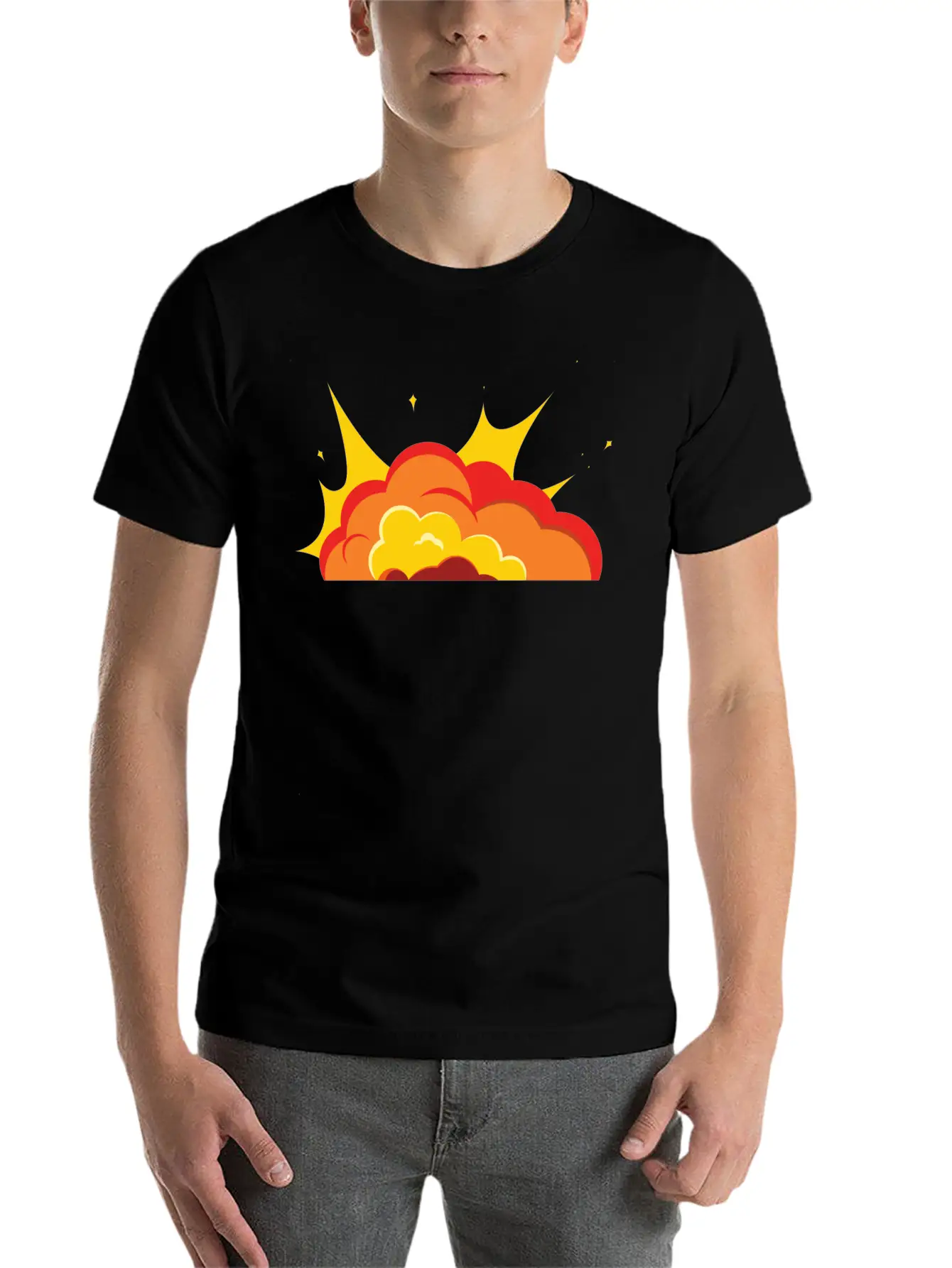 Unique Fire Soft Cotton Short Sleeve Tee ¨C Unisex Wardrobe Staple