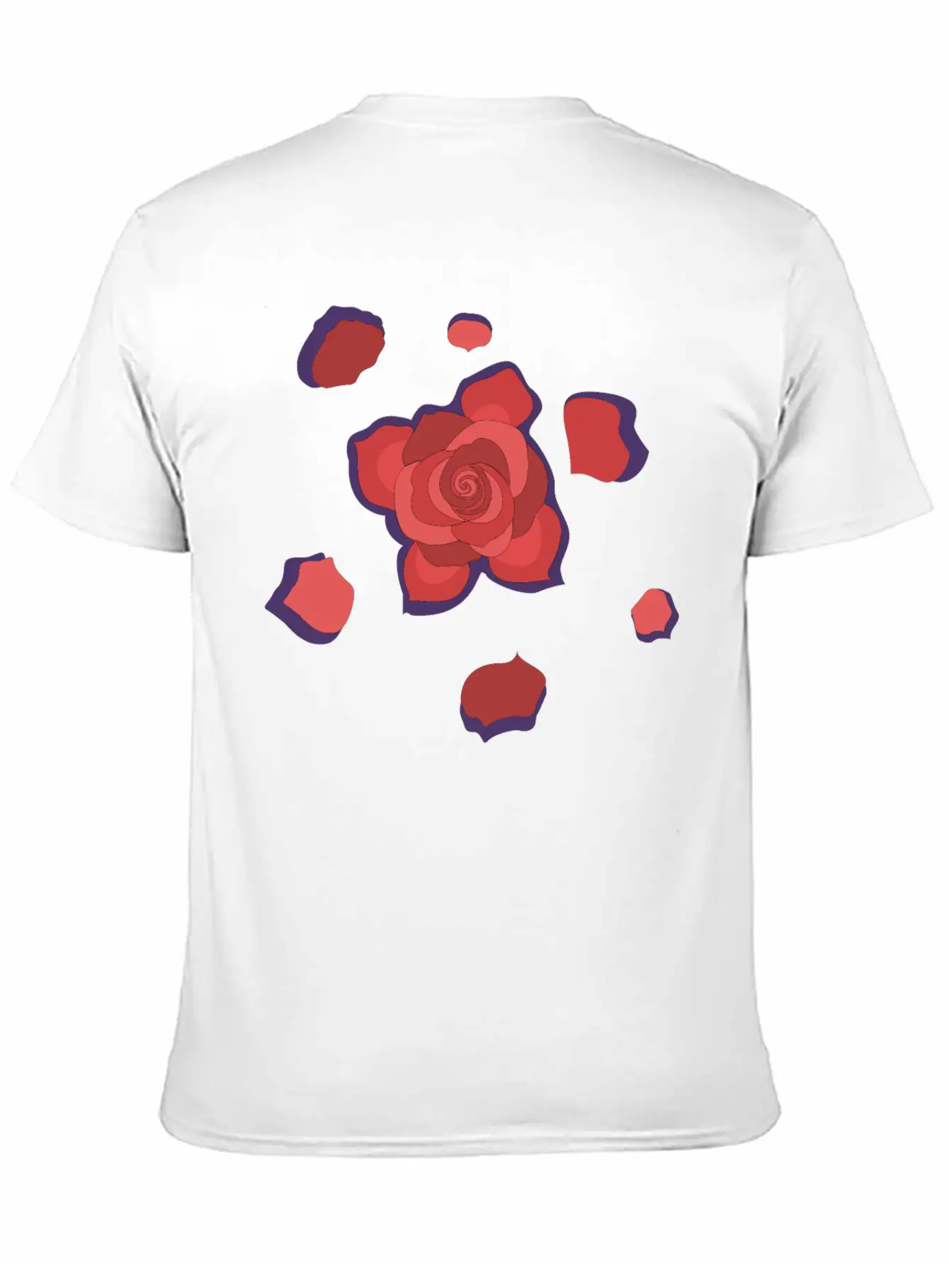 Unique Rose Essential Cotton Tee For Daily Outfits ¨C Unisex Style