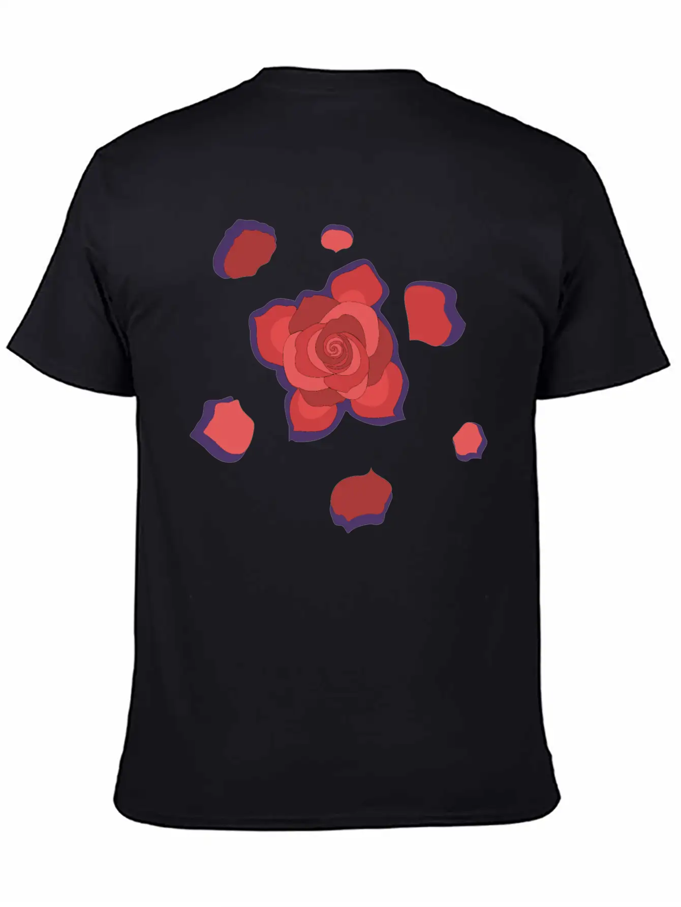 Unique Rose Essential Cotton Tee For Daily Outfits ¨C Unisex Style