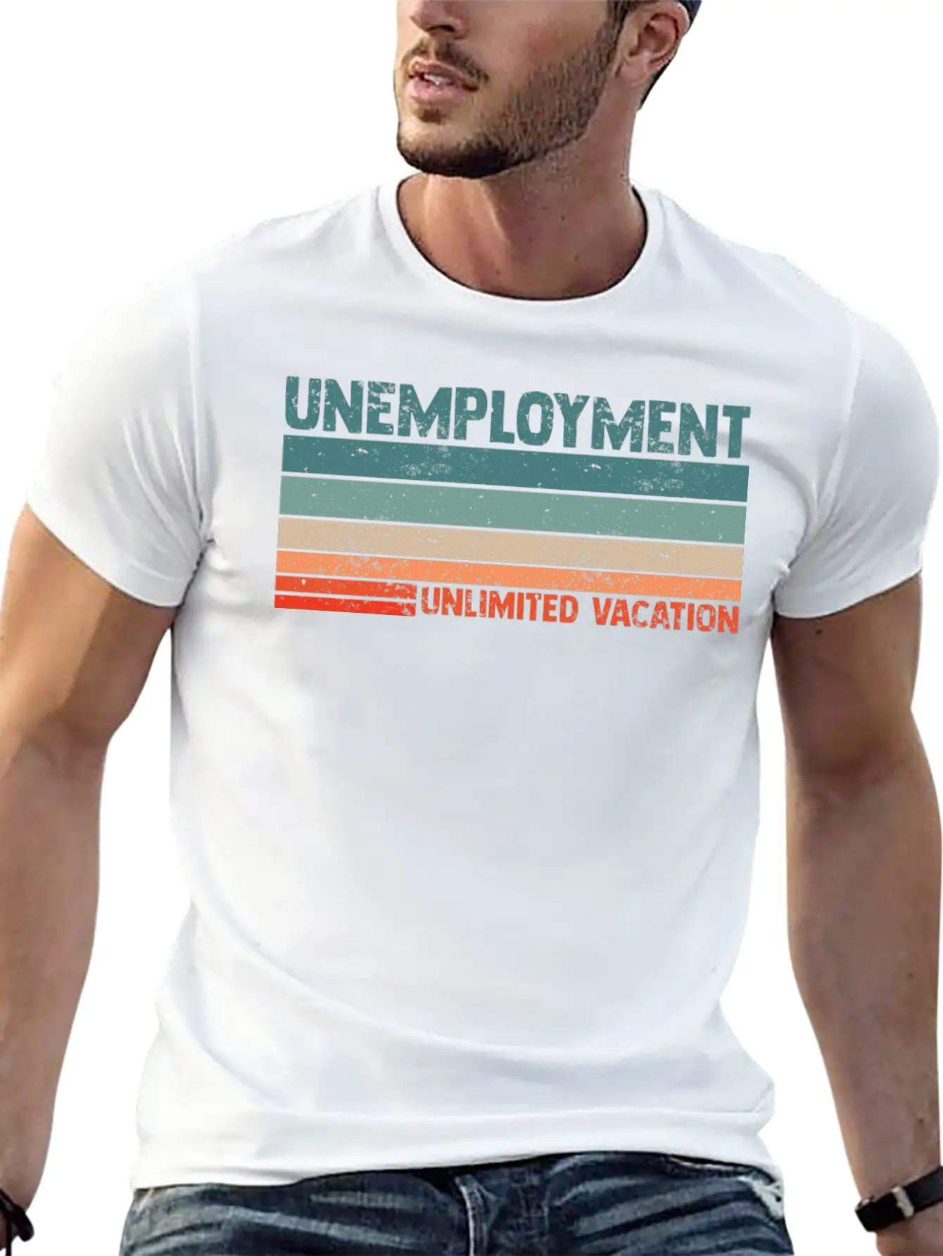 Unlimited Vacation Unemployment For A Jobless Lazy Soft Cotton Short Sleeve Tee ¨C Unisex Wardrobe Staple