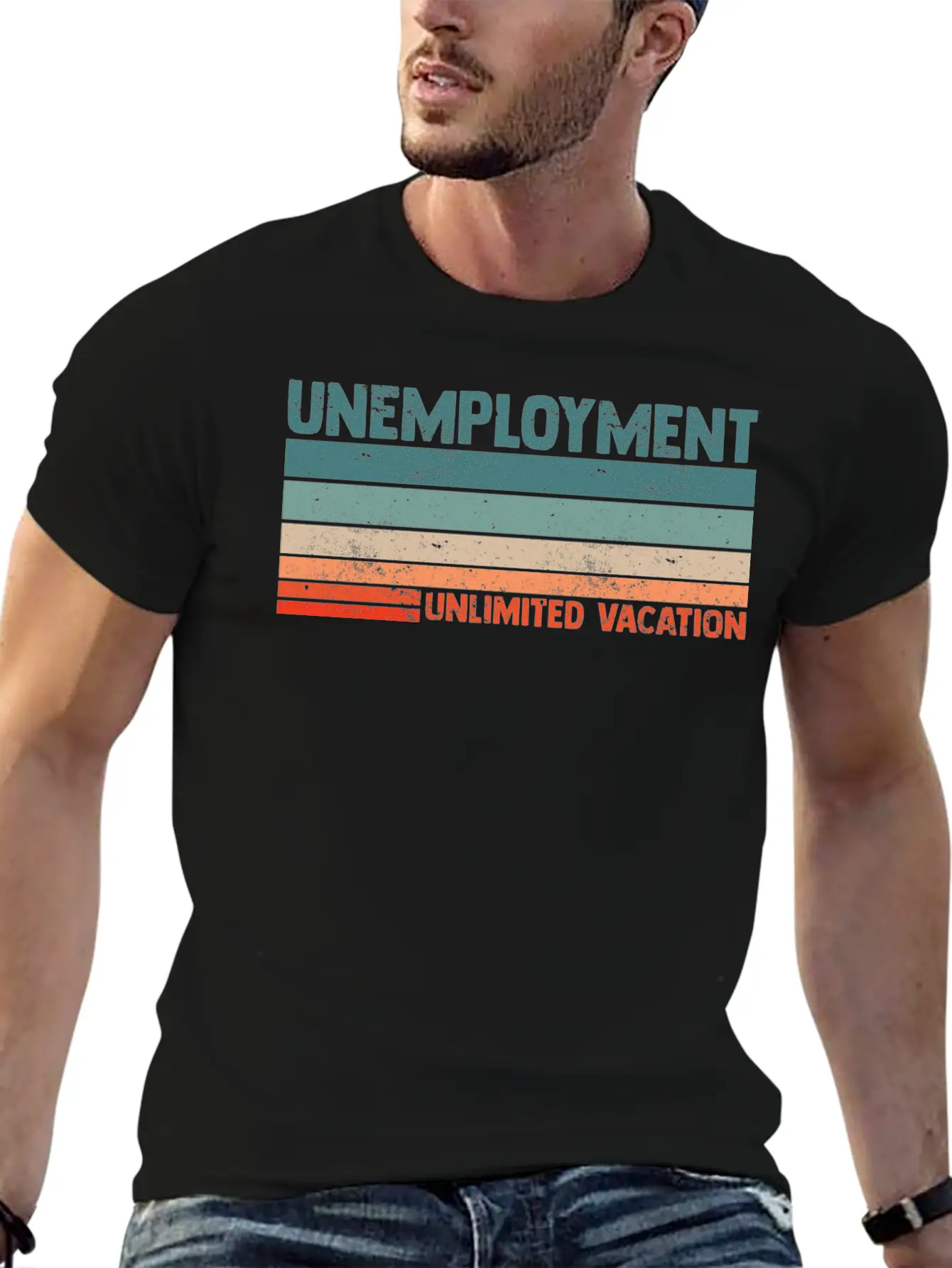 Unlimited Vacation Unemployment For A Jobless Lazy Soft Cotton Short Sleeve Tee ¨C Unisex Wardrobe Staple