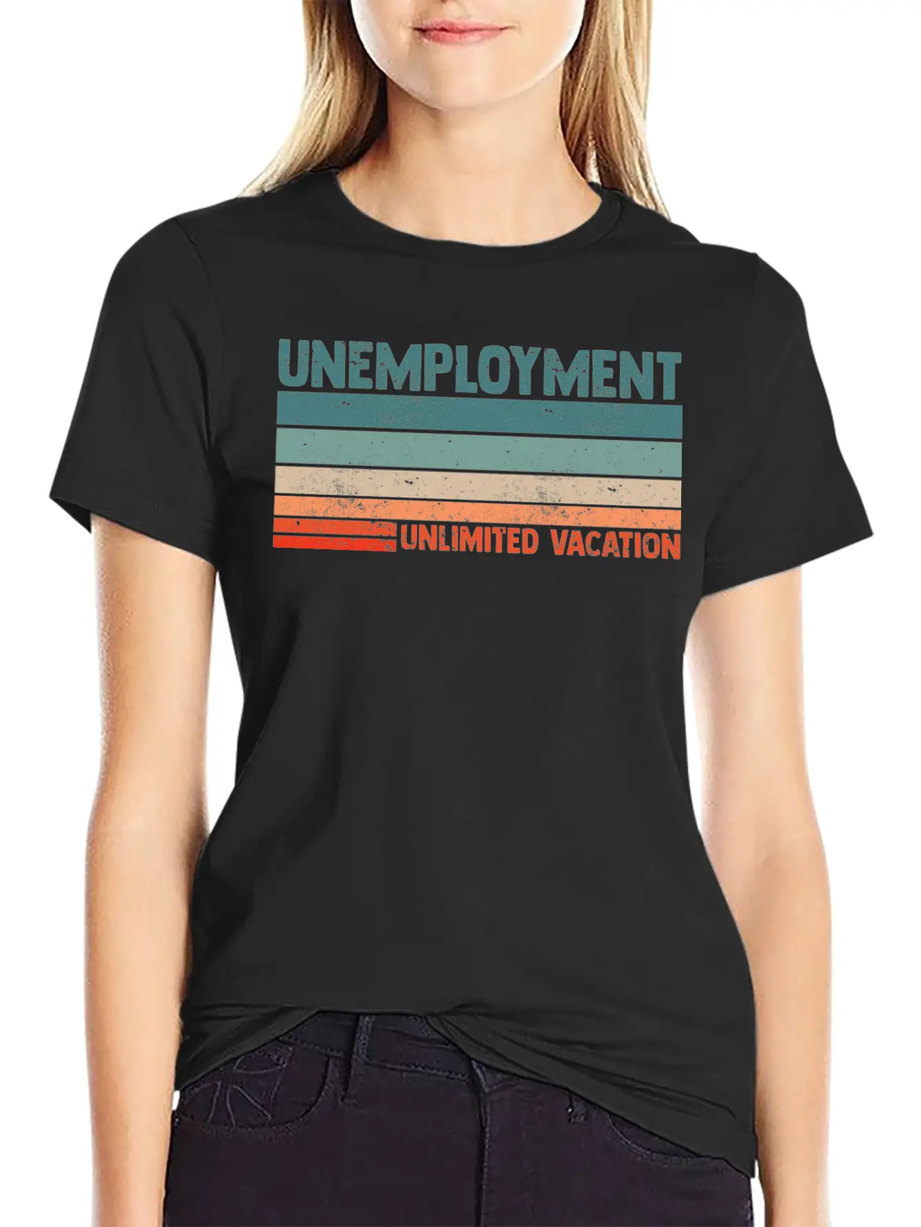 Unlimited Vacation Unemployment For A Jobless Lazy Soft Cotton Short Sleeve Tee ¨C Unisex Wardrobe Staple
