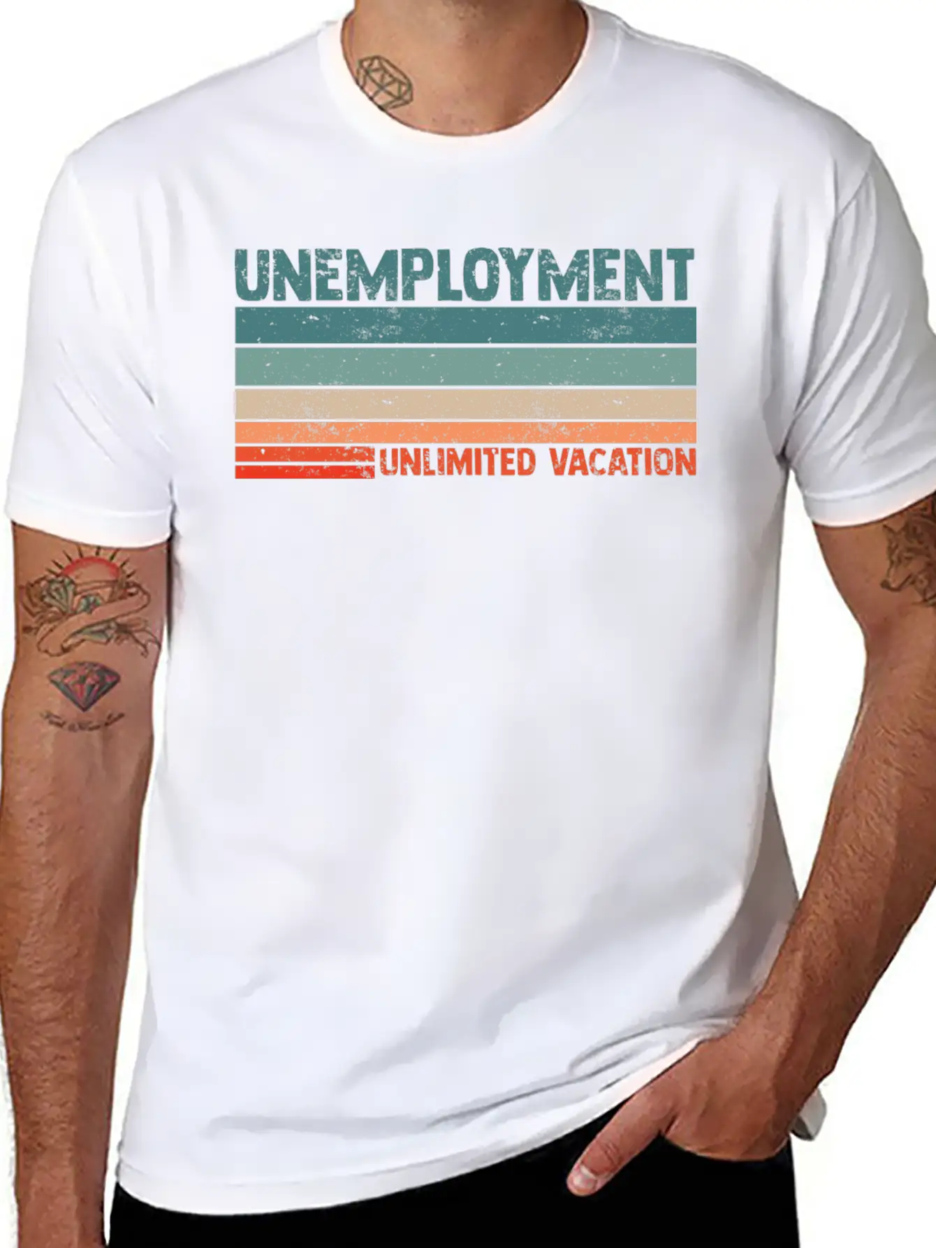 Unlimited Vacation Unemployment For A Jobless Lazy Soft Cotton Short Sleeve Tee ¨C Unisex Wardrobe Staple