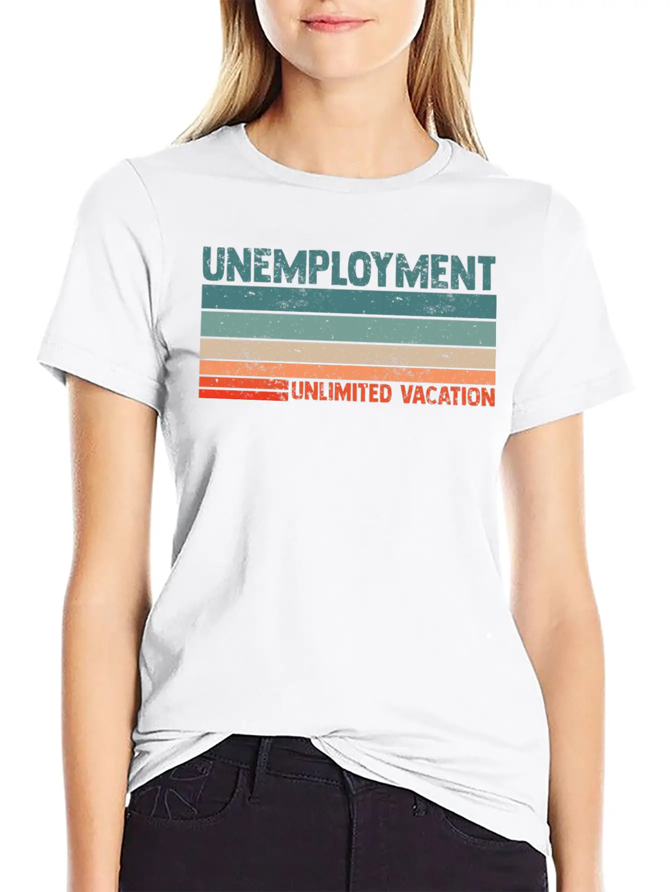 Unlimited Vacation Unemployment For A Jobless Lazy Soft Cotton Short Sleeve Tee ¨C Unisex Wardrobe Staple