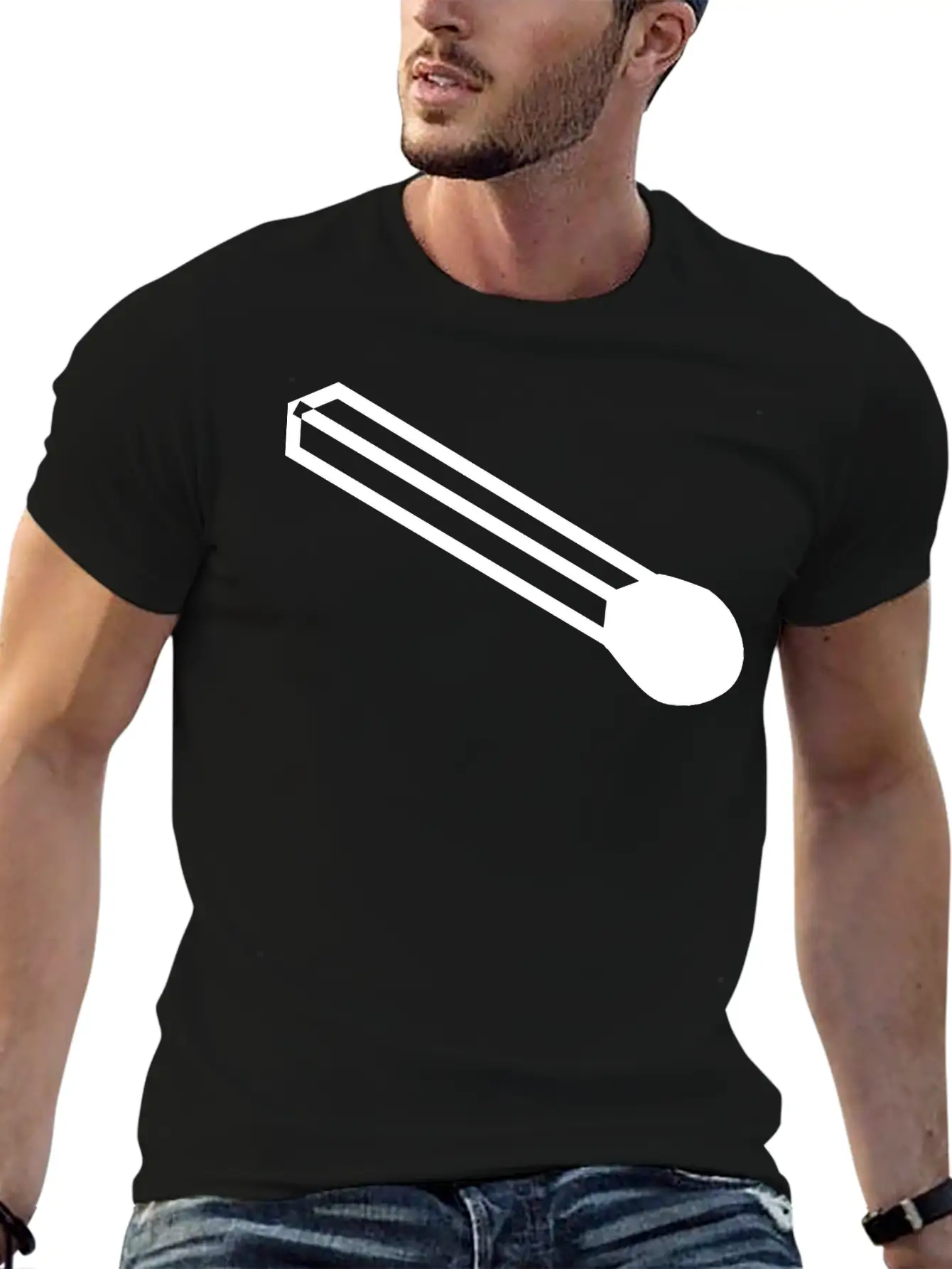 Unlit Match Basic Graphic T-Shirt ¨C Daily Comfort In Soft Cotton