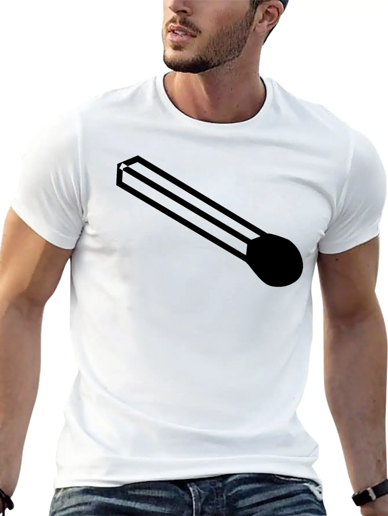 Unlit Match Basic Graphic T-Shirt ¨C Daily Comfort In Soft Cotton