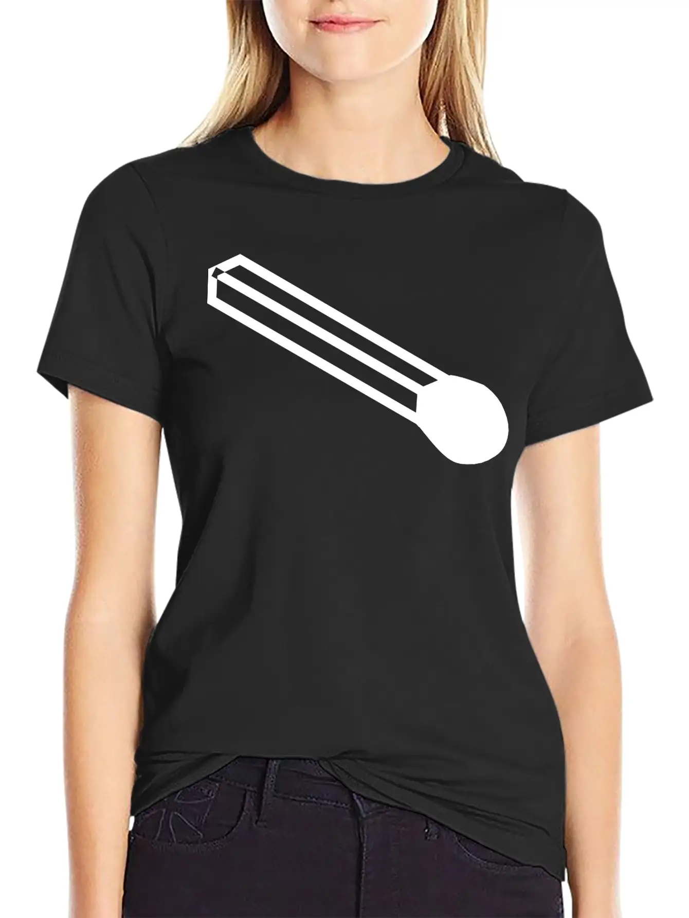 Unlit Match Basic Graphic T-Shirt ¨C Daily Comfort In Soft Cotton