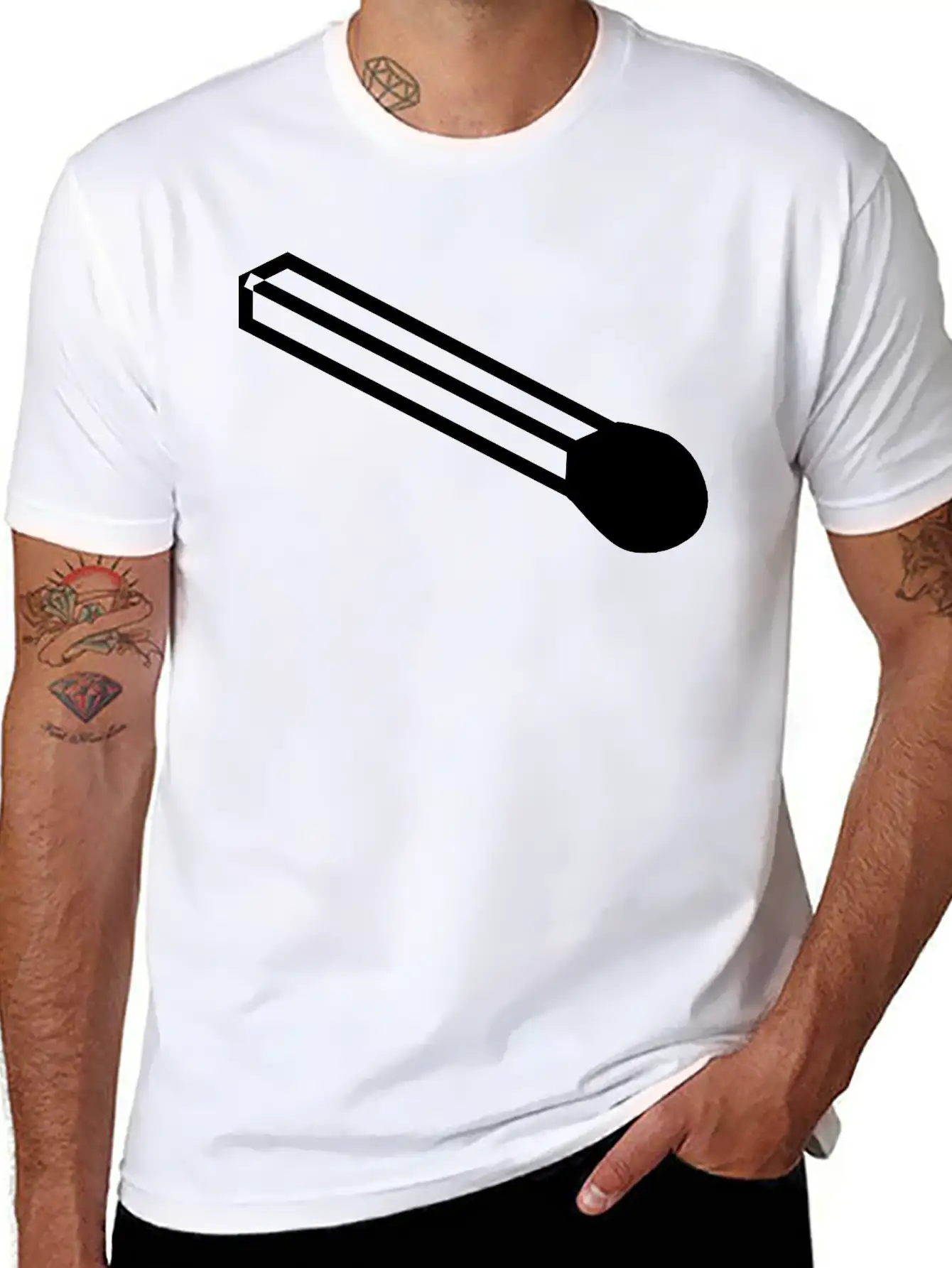 Unlit Match Basic Graphic T-Shirt ¨C Daily Comfort In Soft Cotton