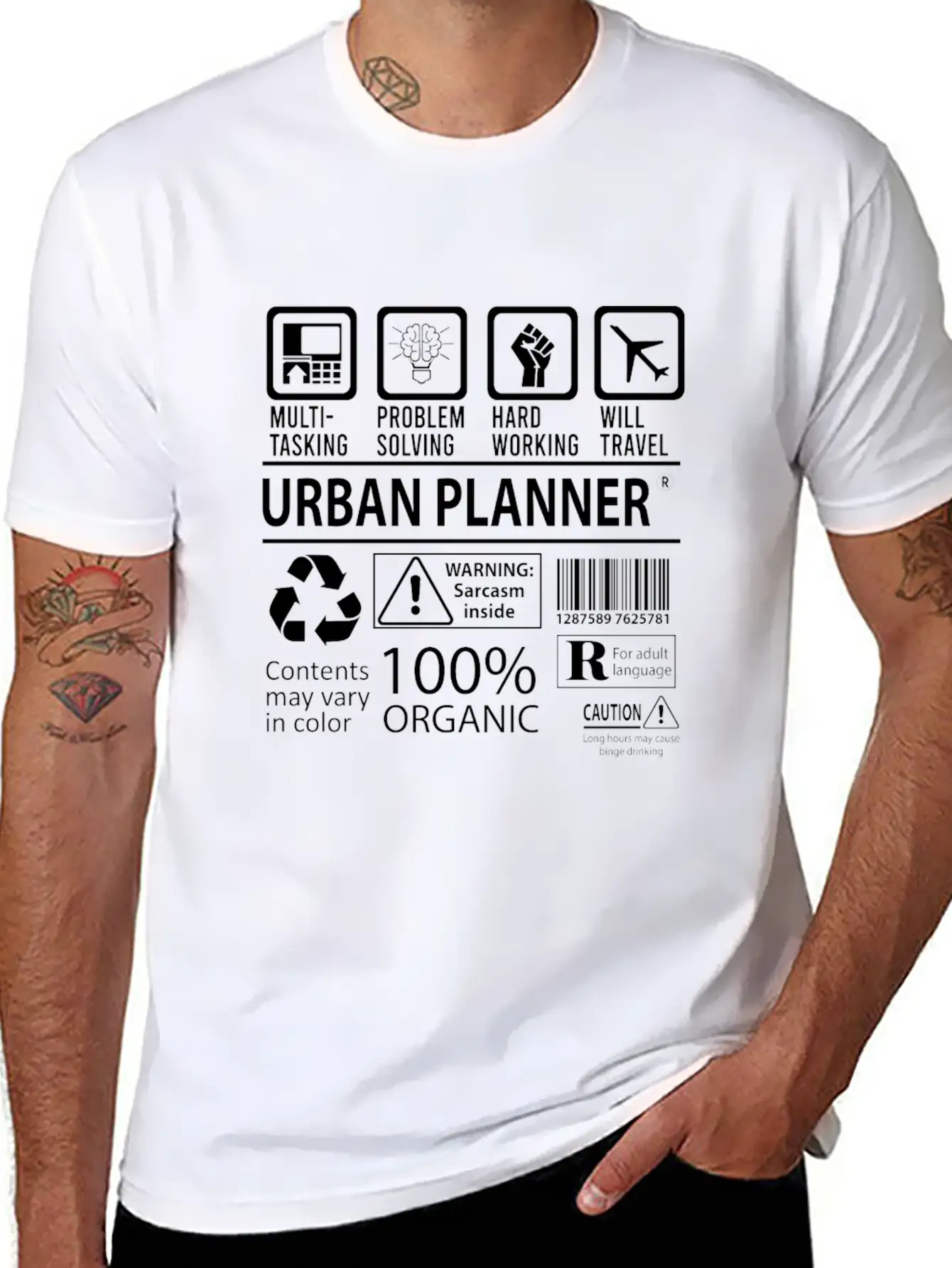 Urban Planner T Shirt - Multitasking Job Gift Item Essential Cotton Tee For Daily Outfits ¨C Unisex Style