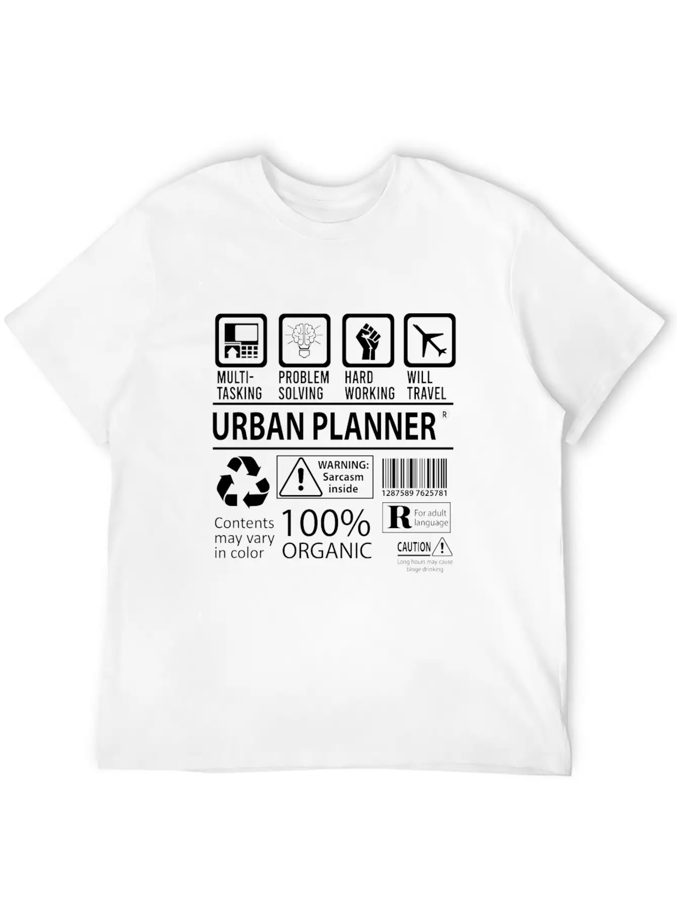 Urban Planner T Shirt - Multitasking Job Gift Item Essential Cotton Tee For Daily Outfits ¨C Unisex Style