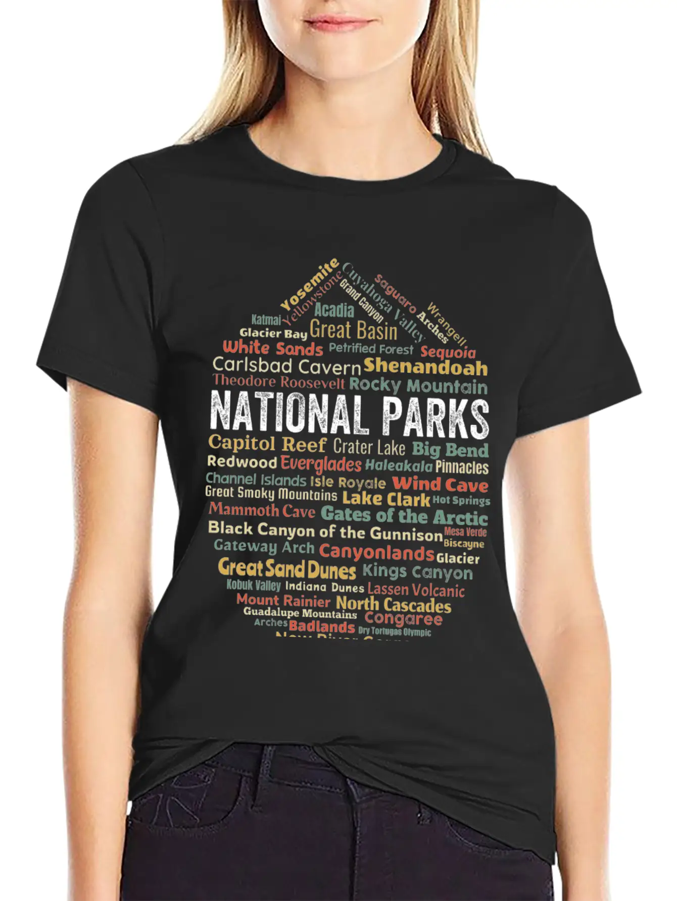 Us National Parks Essential Cotton Tee For Daily Outfits ¨C Unisex Style