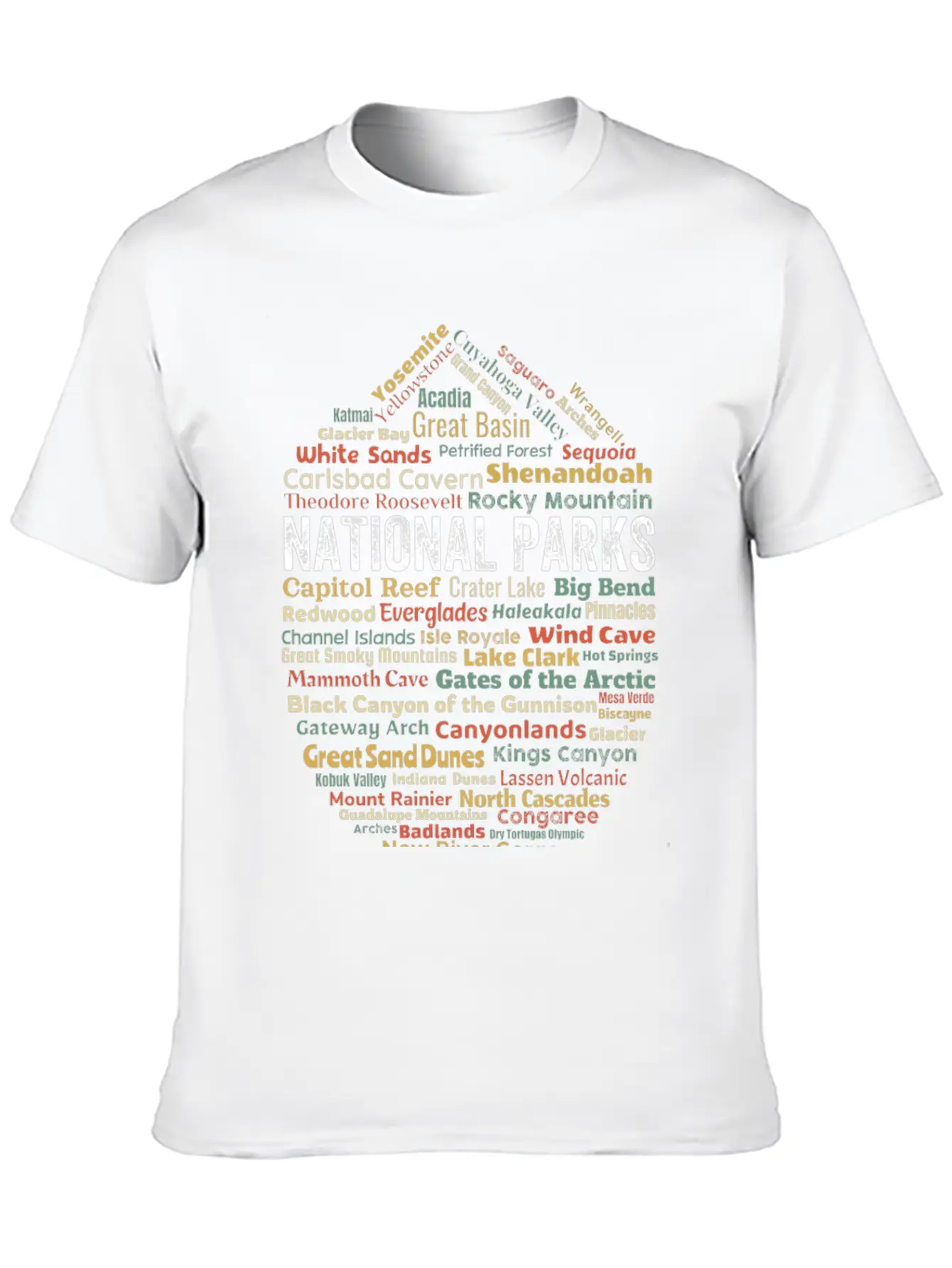 Us National Parks Essential Cotton Tee For Daily Outfits ¨C Unisex Style