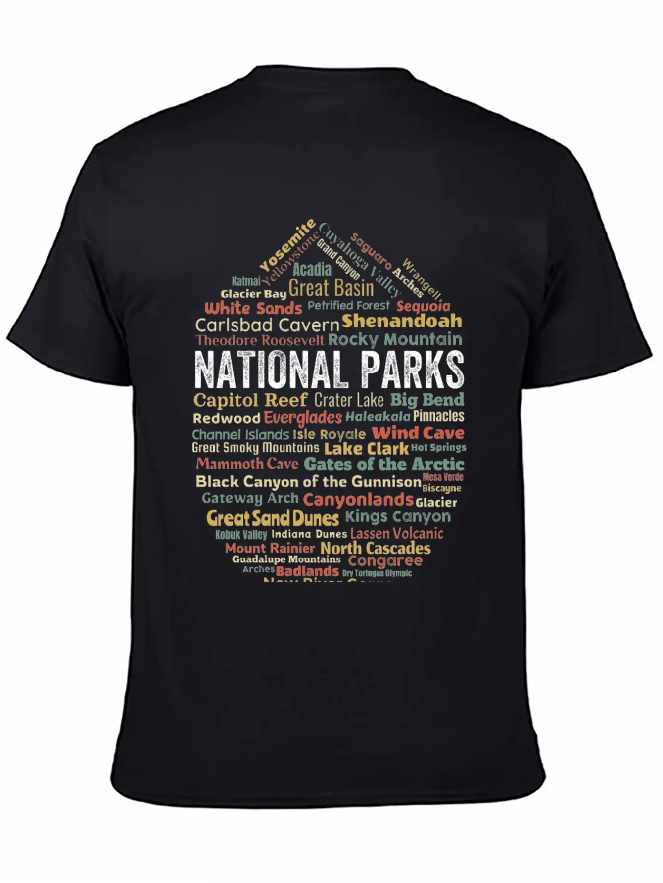 Us National Parks Essential Cotton Tee For Daily Outfits ¨C Unisex Style