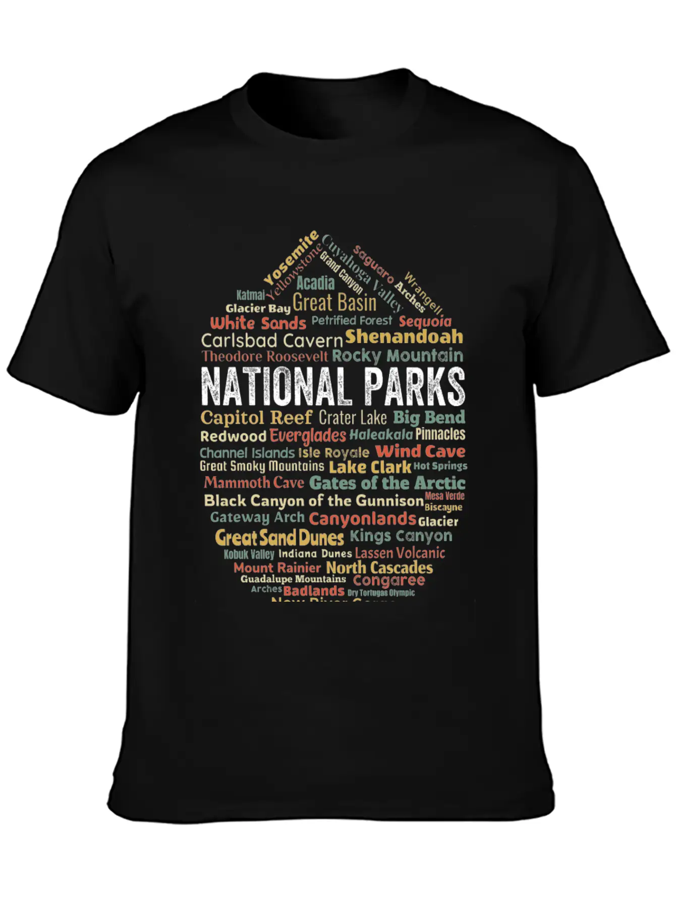 Us National Parks Essential Cotton Tee For Daily Outfits ¨C Unisex Style