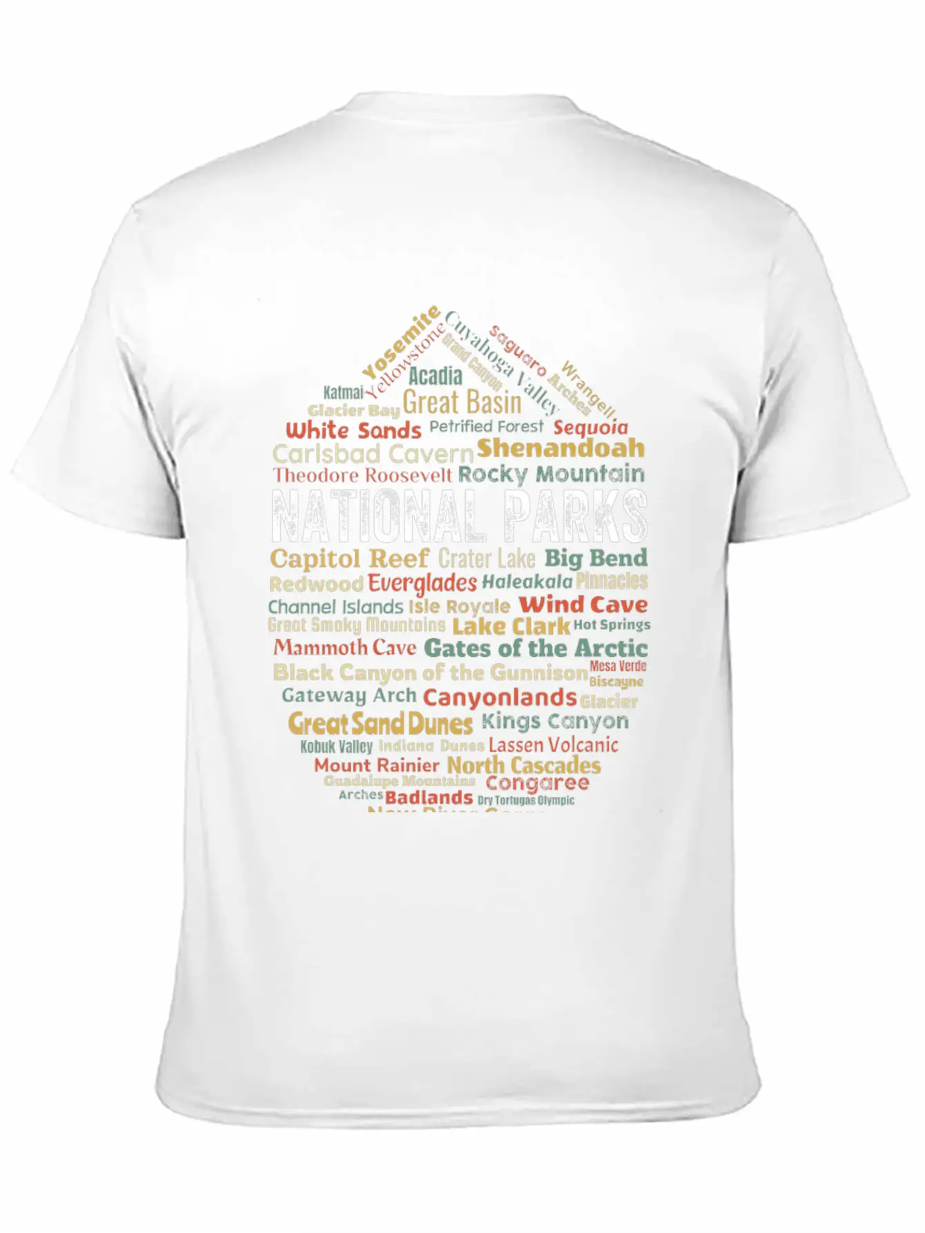 Us National Parks Essential Cotton Tee For Daily Outfits ¨C Unisex Style
