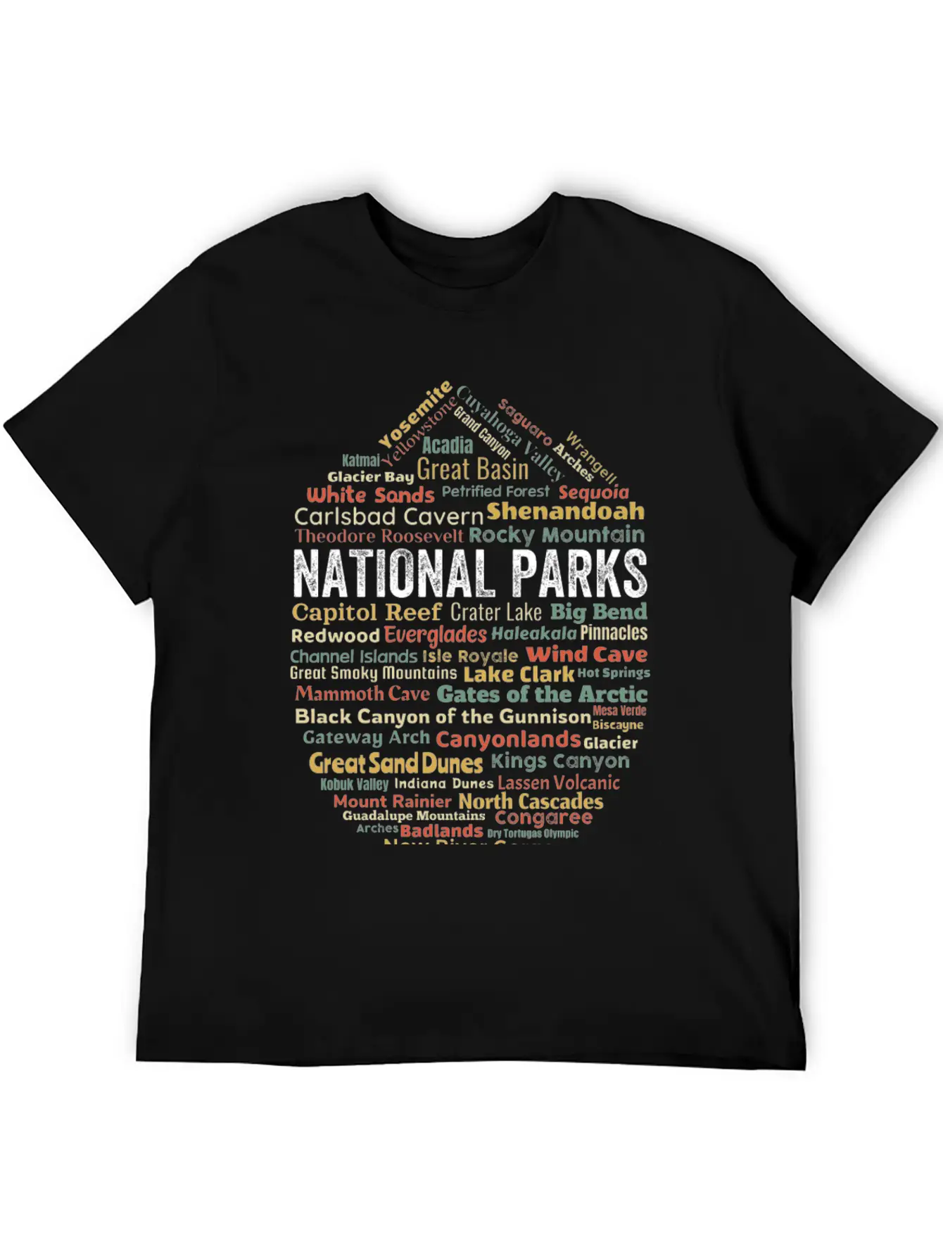 Us National Parks Essential Cotton Tee For Daily Outfits ¨C Unisex Style
