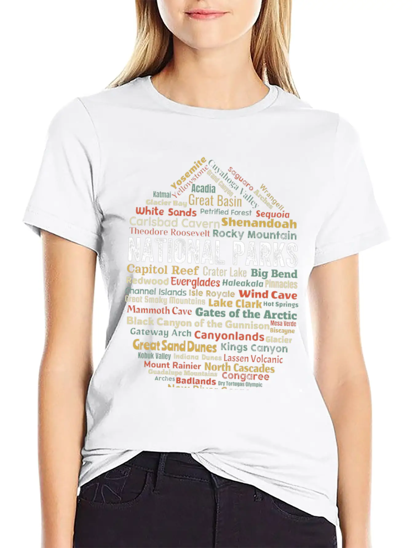 Us National Parks Essential Cotton Tee For Daily Outfits ¨C Unisex Style