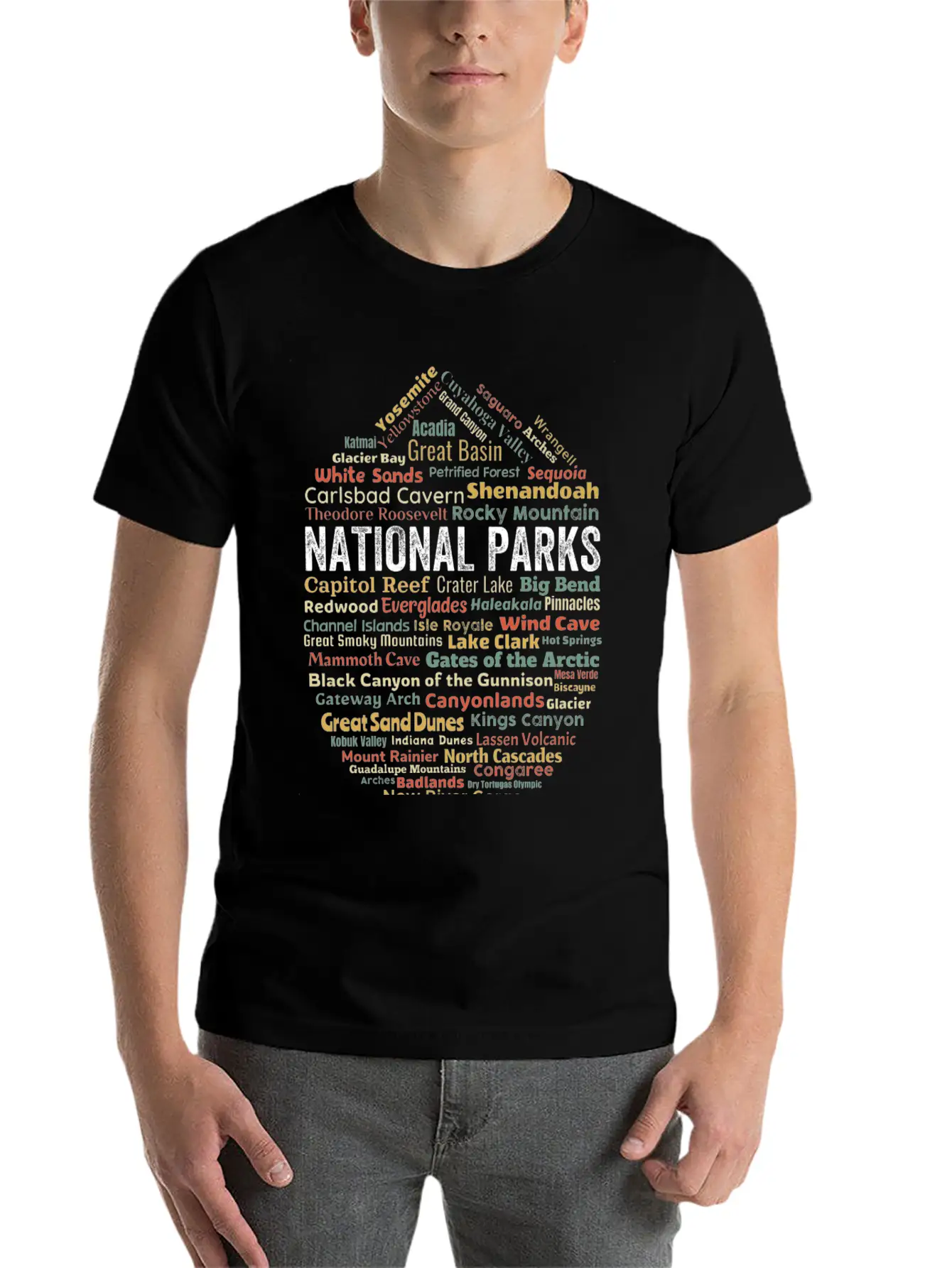 Us National Parks Essential Cotton Tee For Daily Outfits ¨C Unisex Style