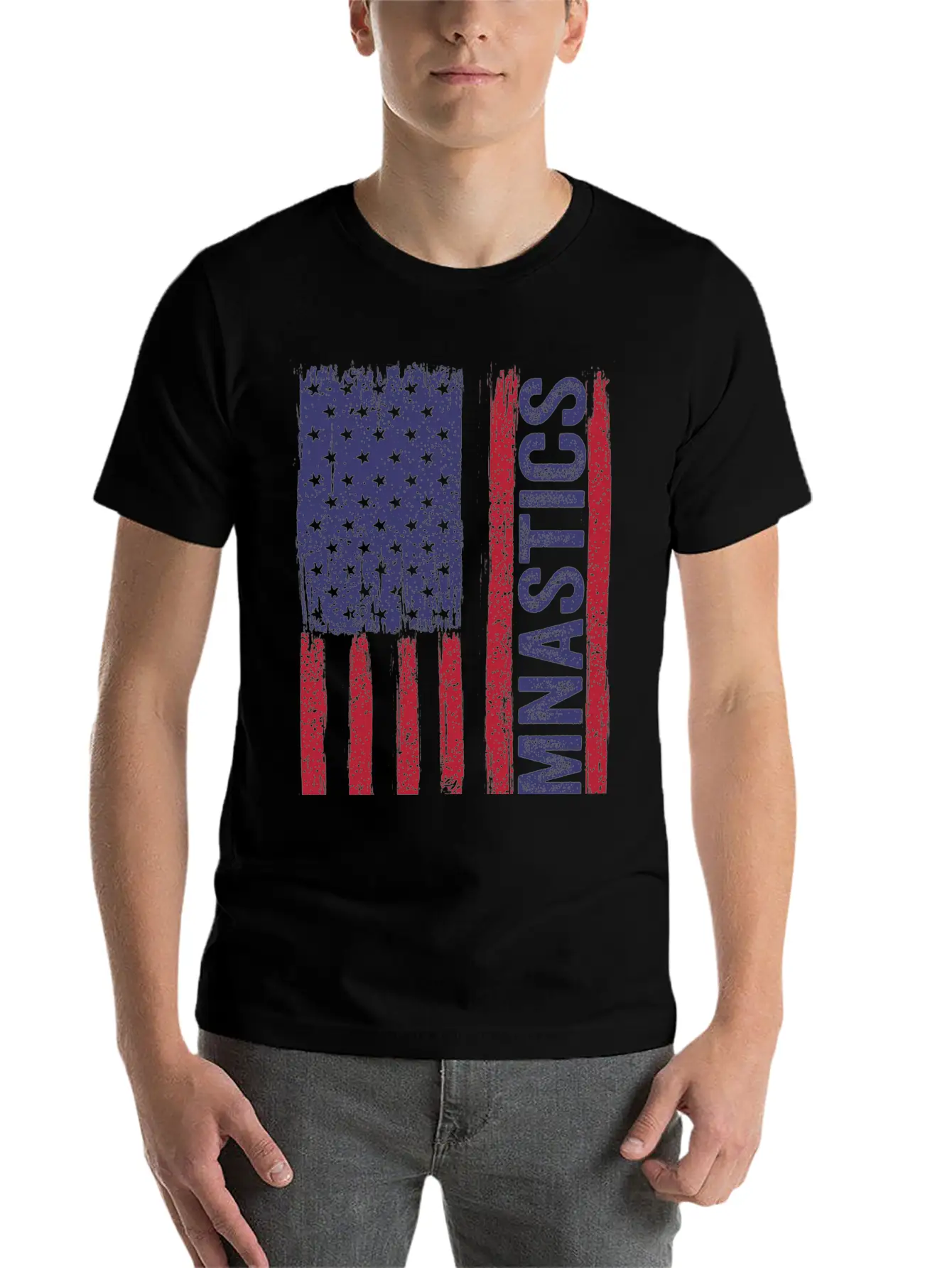 USA Gymnastics Flag Essential Cotton Tee For Daily Outfits ¨C Unisex Style