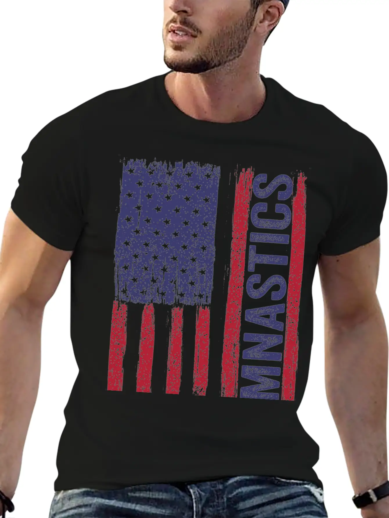 USA Gymnastics Flag Essential Cotton Tee For Daily Outfits ¨C Unisex Style