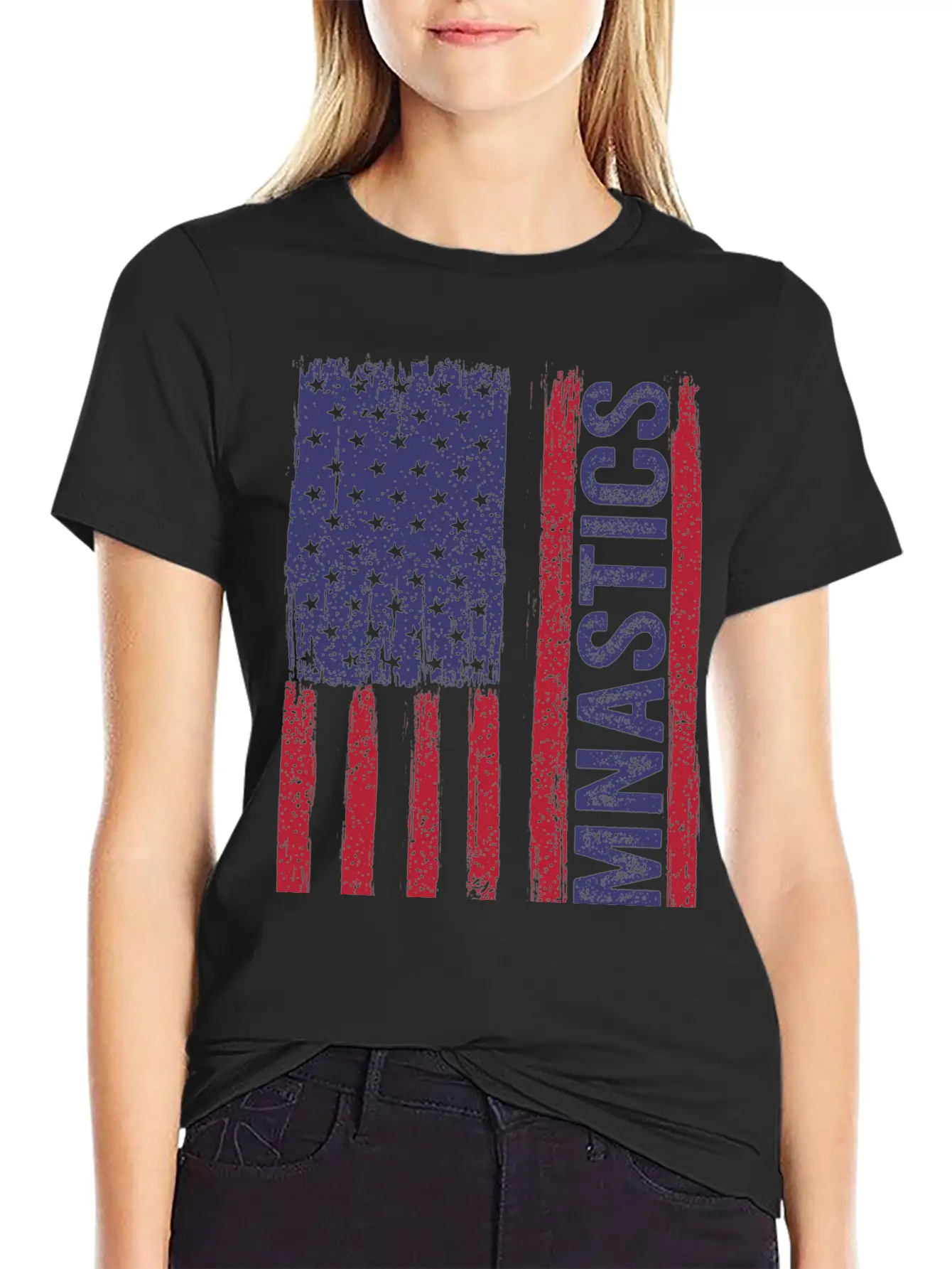USA Gymnastics Flag Essential Cotton Tee For Daily Outfits ¨C Unisex Style