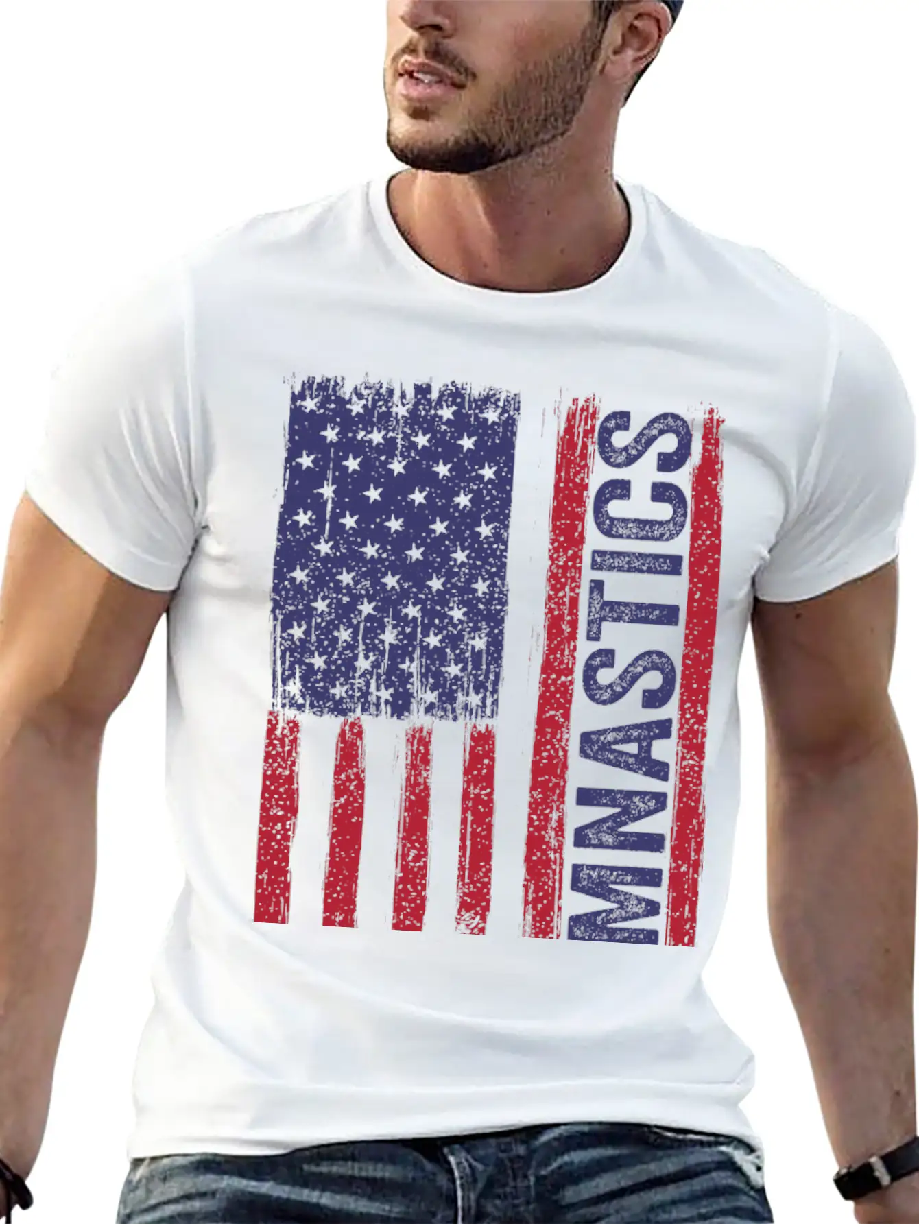 USA Gymnastics Flag Essential Cotton Tee For Daily Outfits ¨C Unisex Style