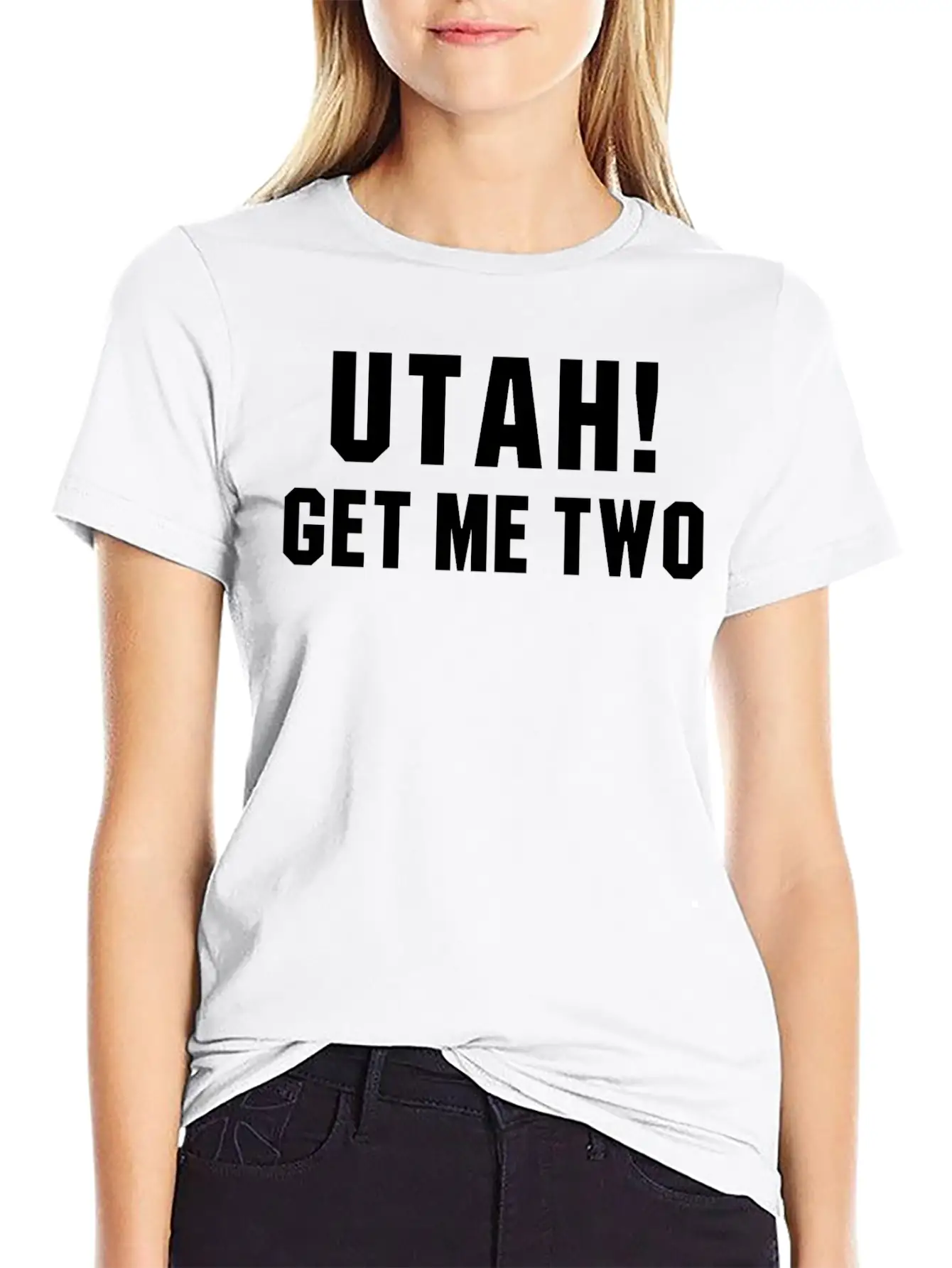 UTAH GET ME TWO POINT BREAK Quote Basic Graphic T-Shirt ¨C Daily Comfort In Soft Cotton