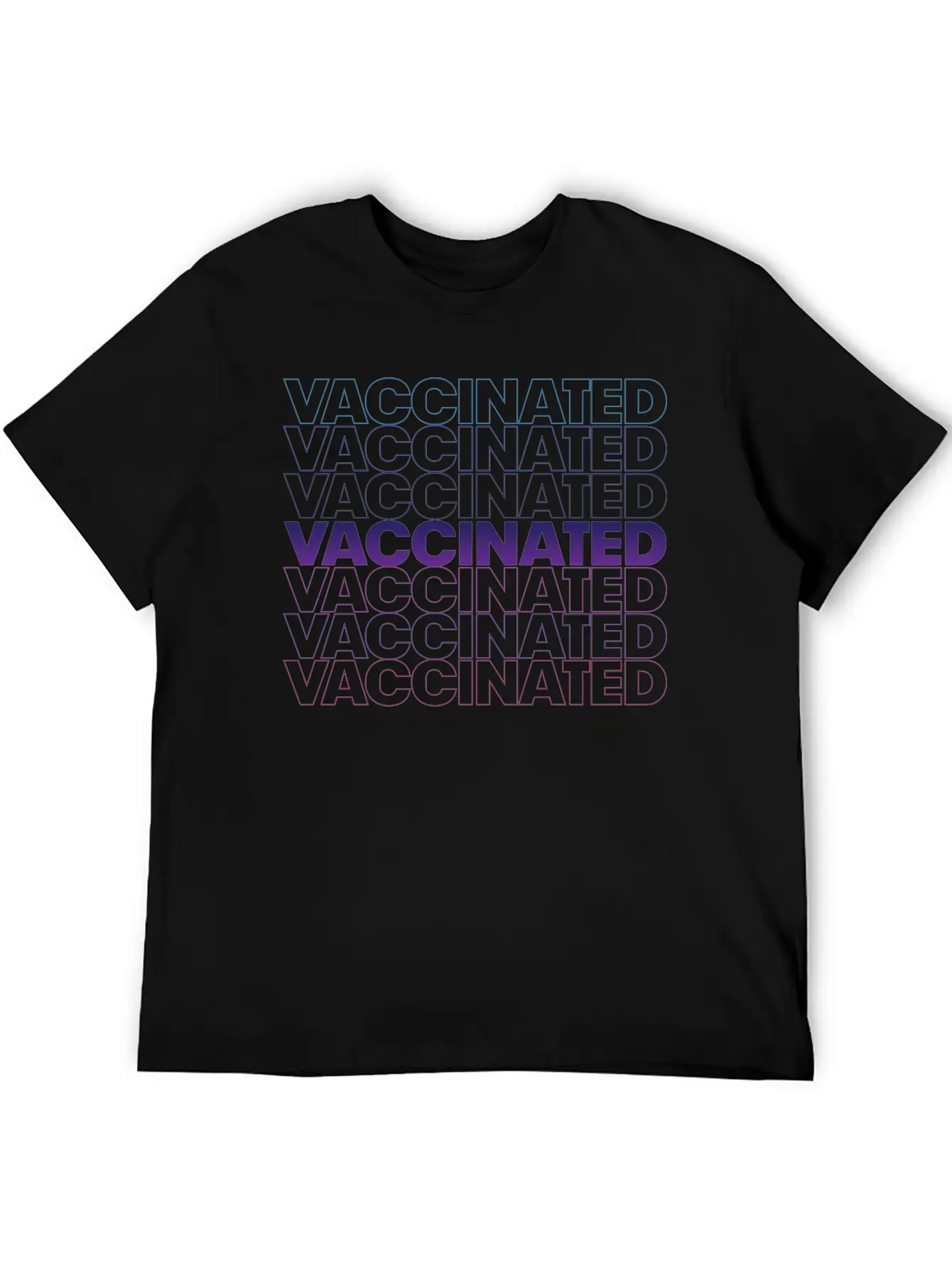 Vaccinated Basic Graphic T-Shirt ¨C Daily Comfort In Soft Cotton